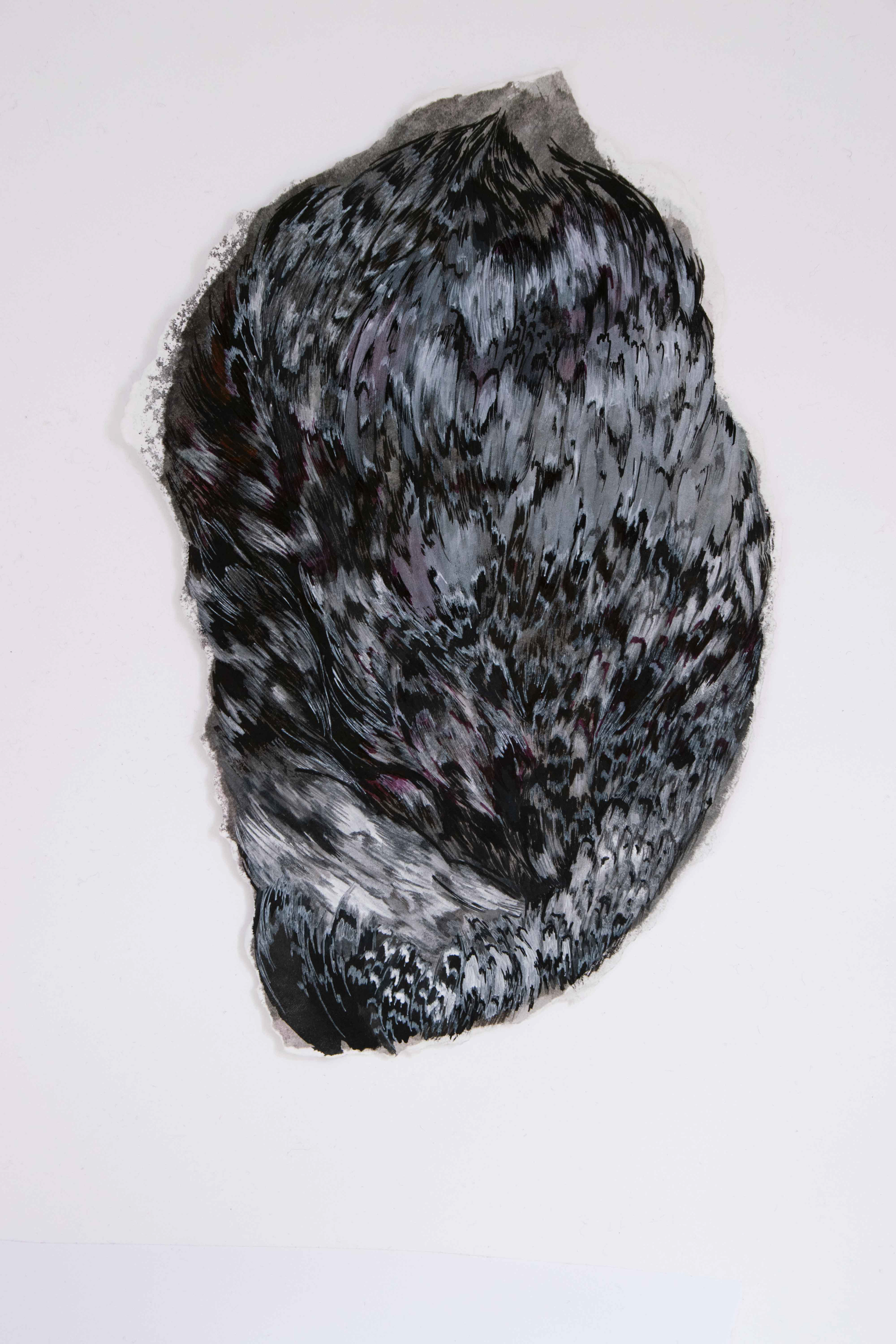 drawing/ shaped paper 2018 23x18cm paper/ graphite/ ink 