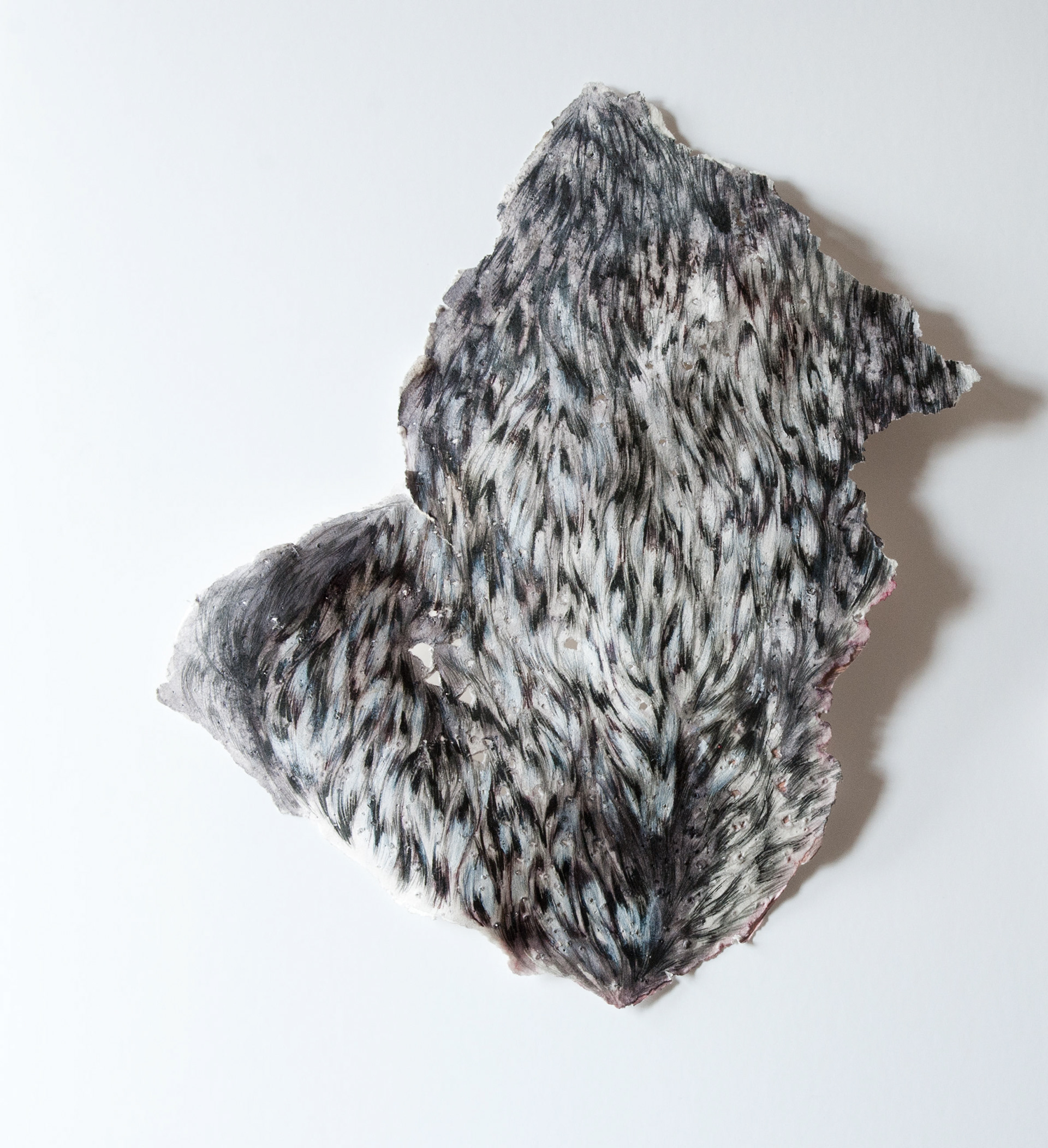 drawing/ shaped paper 2017 34x30cm paper/ graphite/ ink 