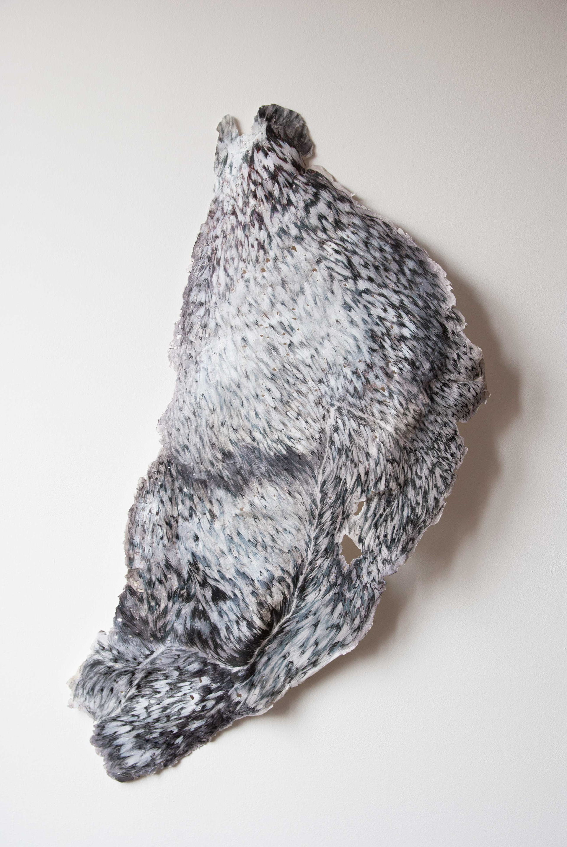 drawing/ shaped paper 2017 75x35cm paper/graphite/ ink 