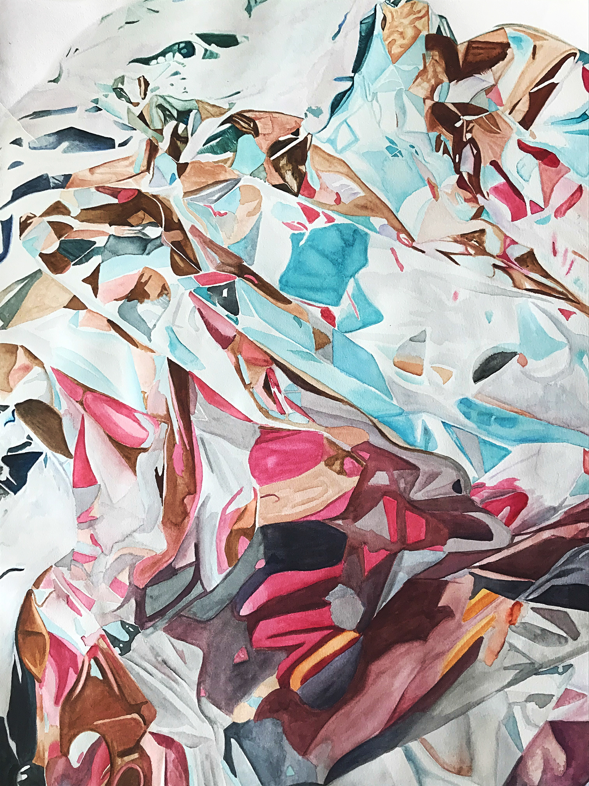 Watercolor, 20" x 28", 2019