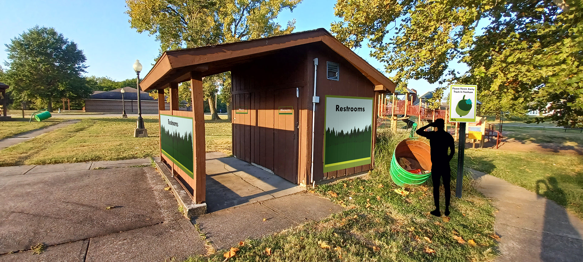 Bathrooms by the Playground