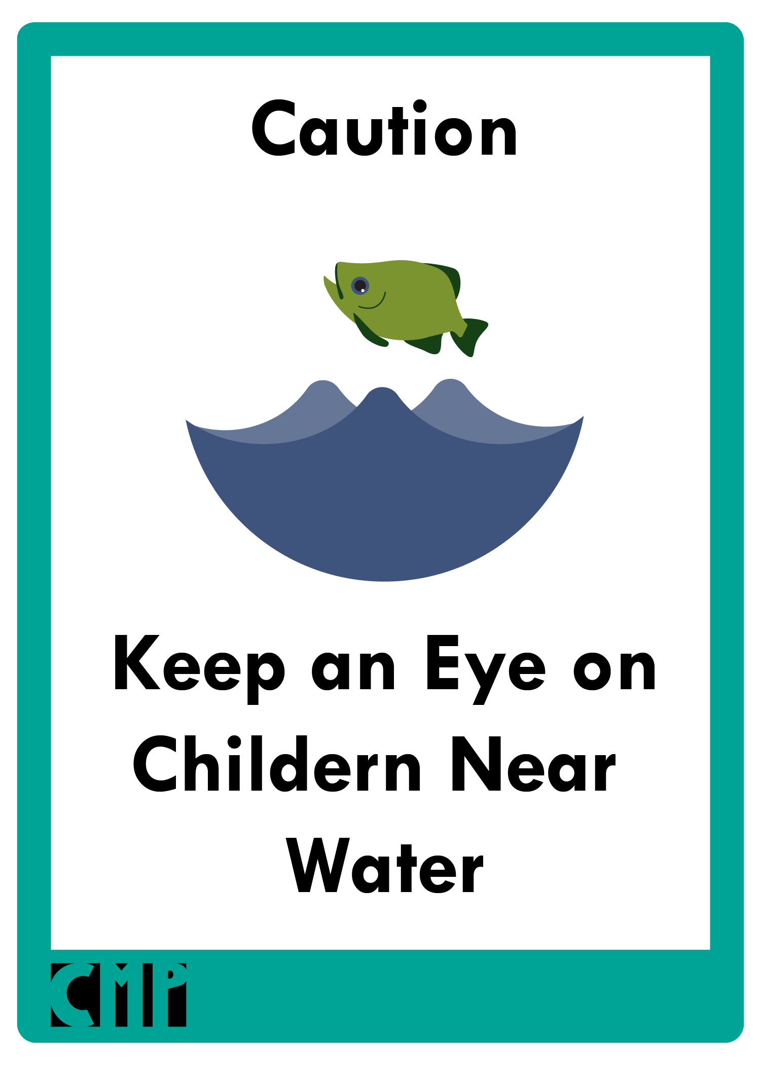 Caution Water Sign