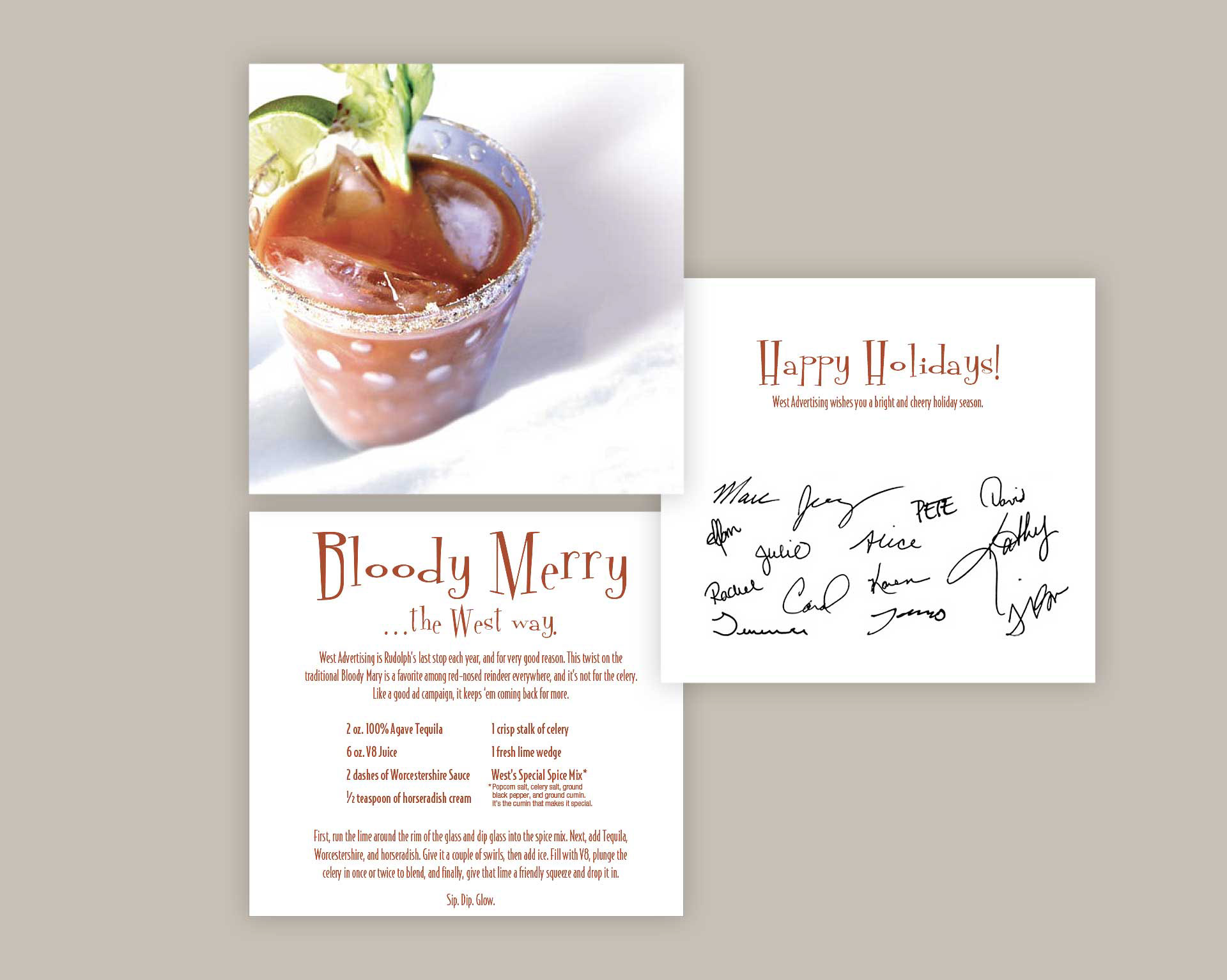West Advertising Holiday Card 2005