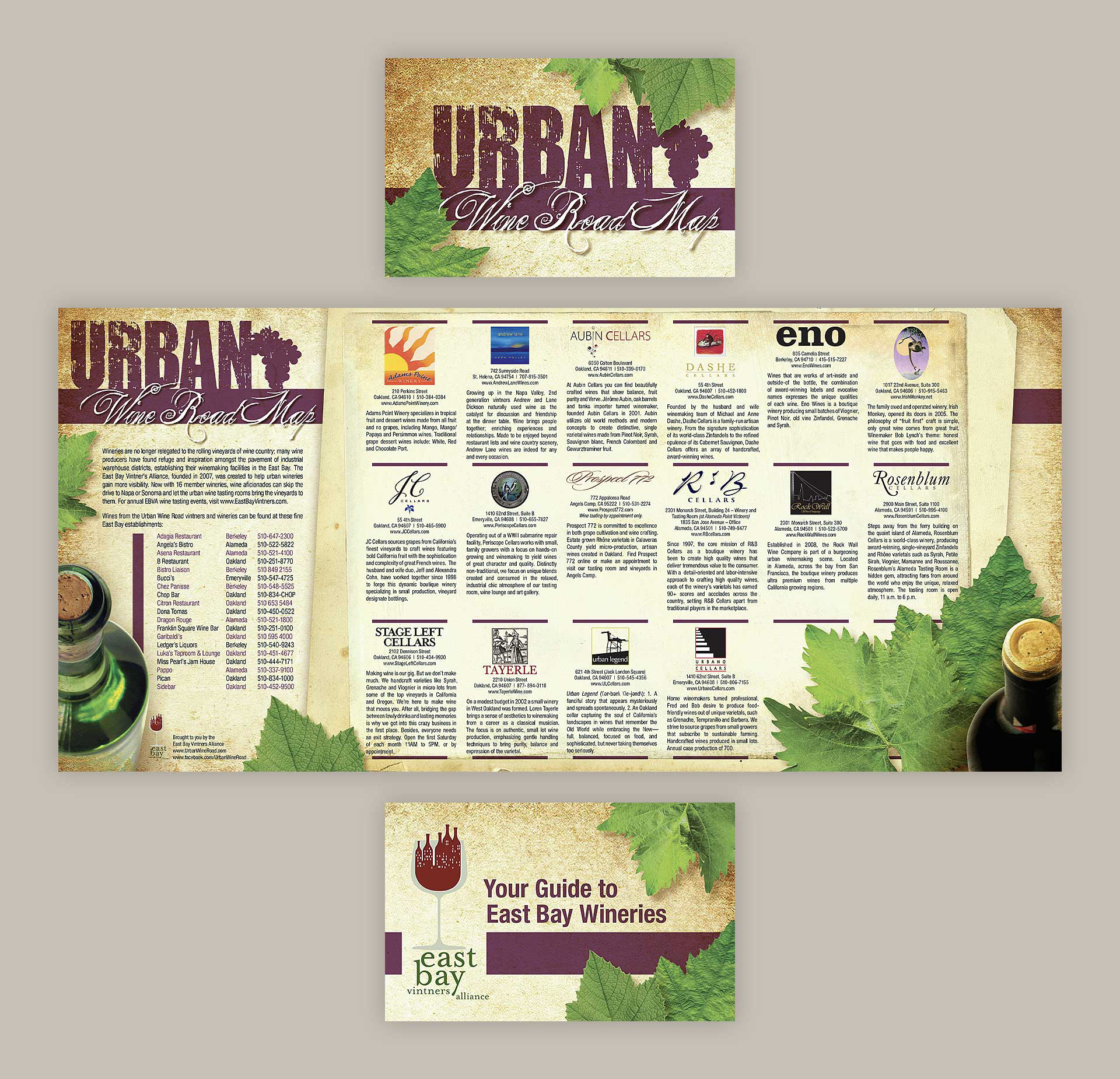 East Bay Vintners Alliance Wine Road Map