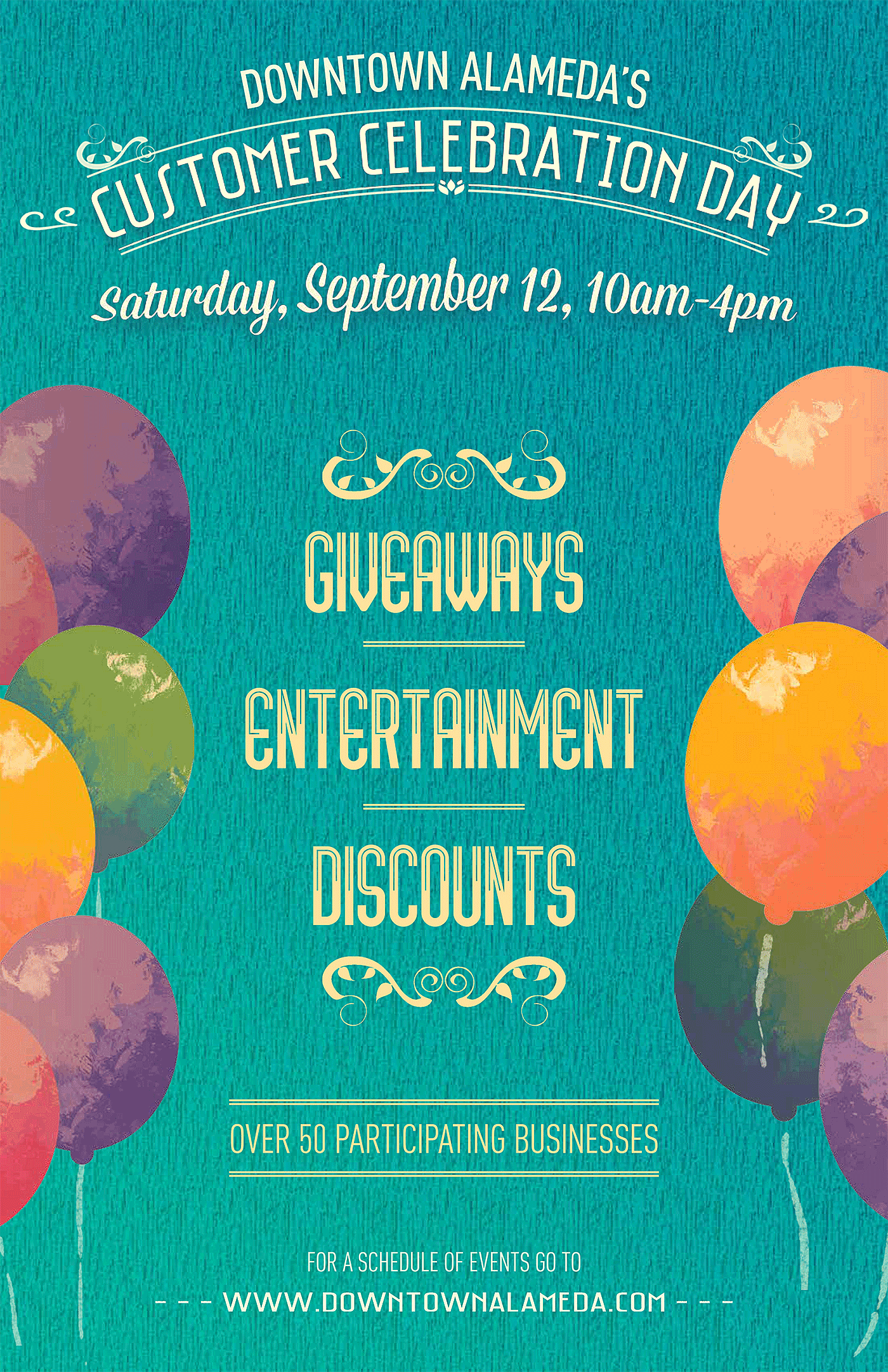 Downtown Alameda Customer Appreciation Day Poster