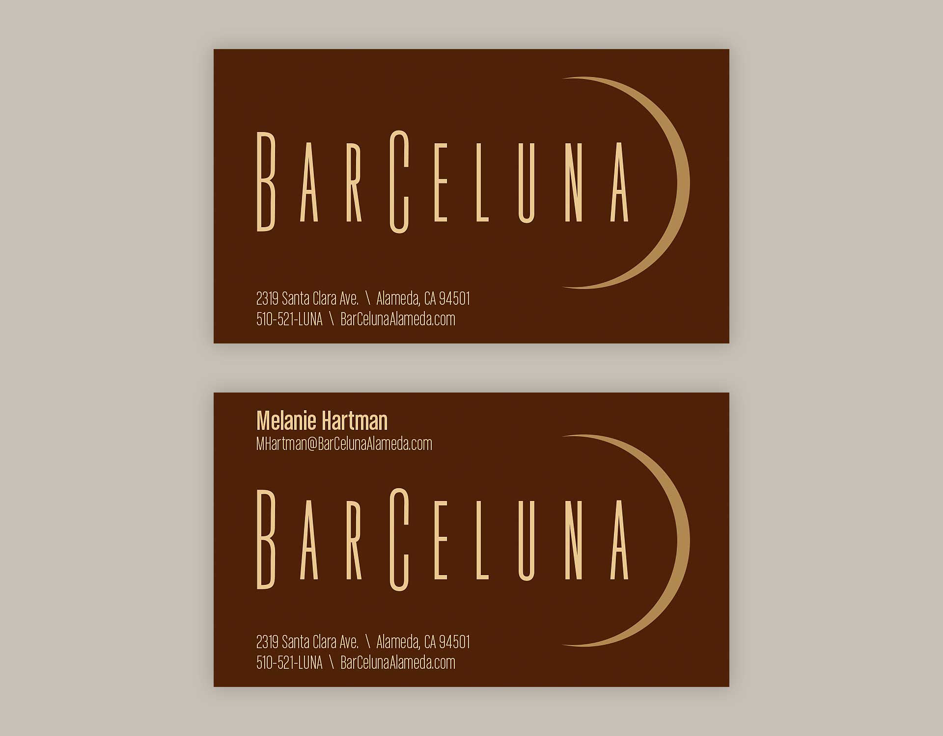 BarCeluna Business Cards