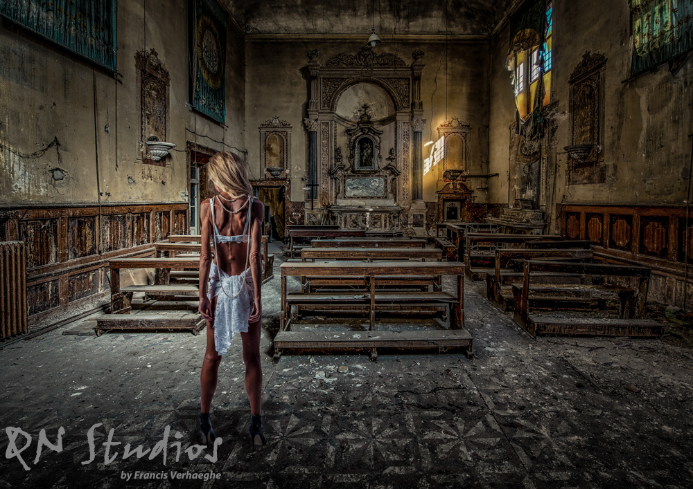 Alone in the church