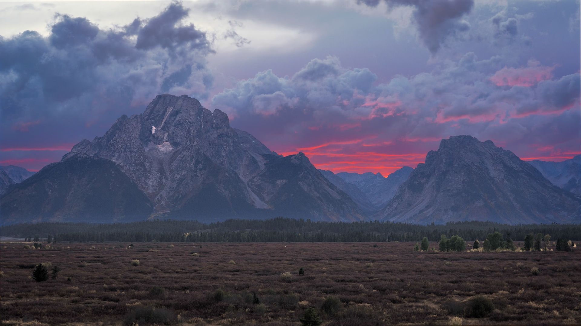 MtMoran &amp; TraversePeak, Tetons, Sep2022