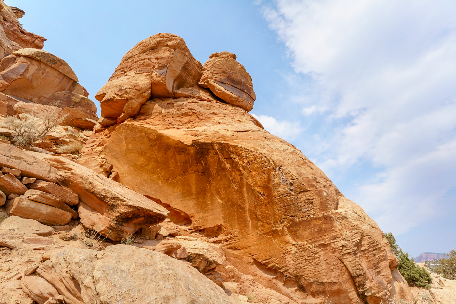 Fremont Petroglyphs, Dinosaur NM, July 2021