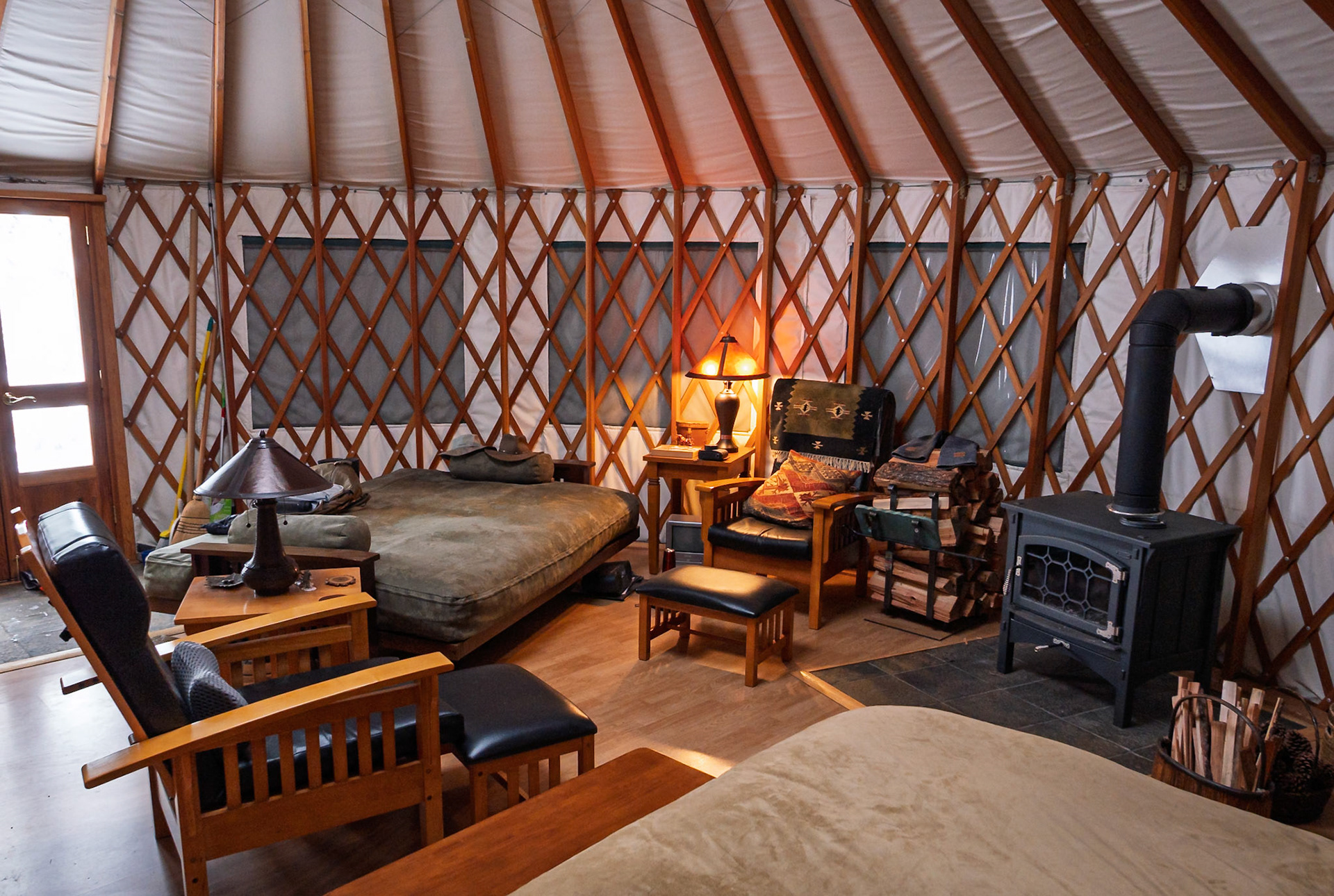 Yurt Ready for Snow Visits