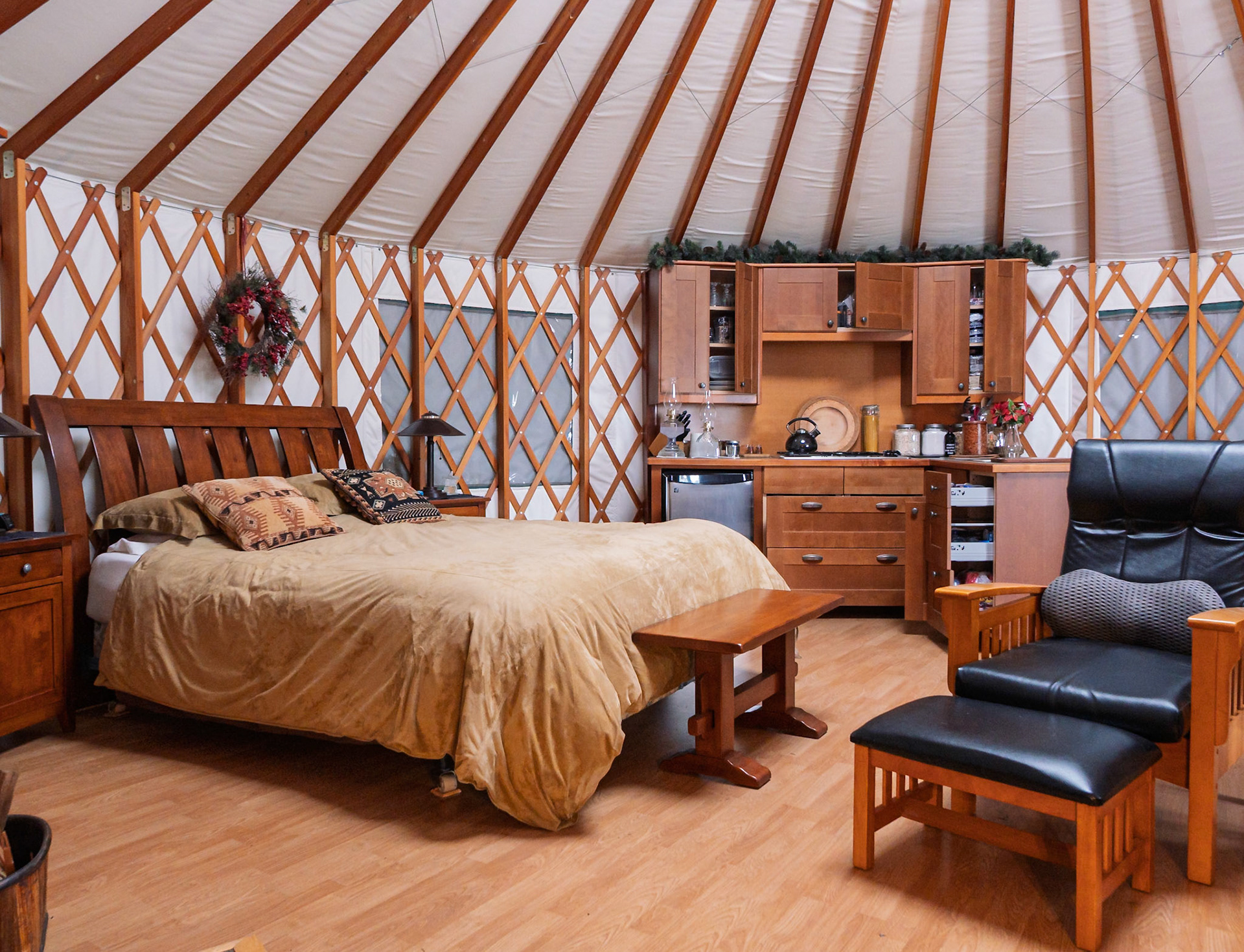 Yurt Ready for Snow Visits