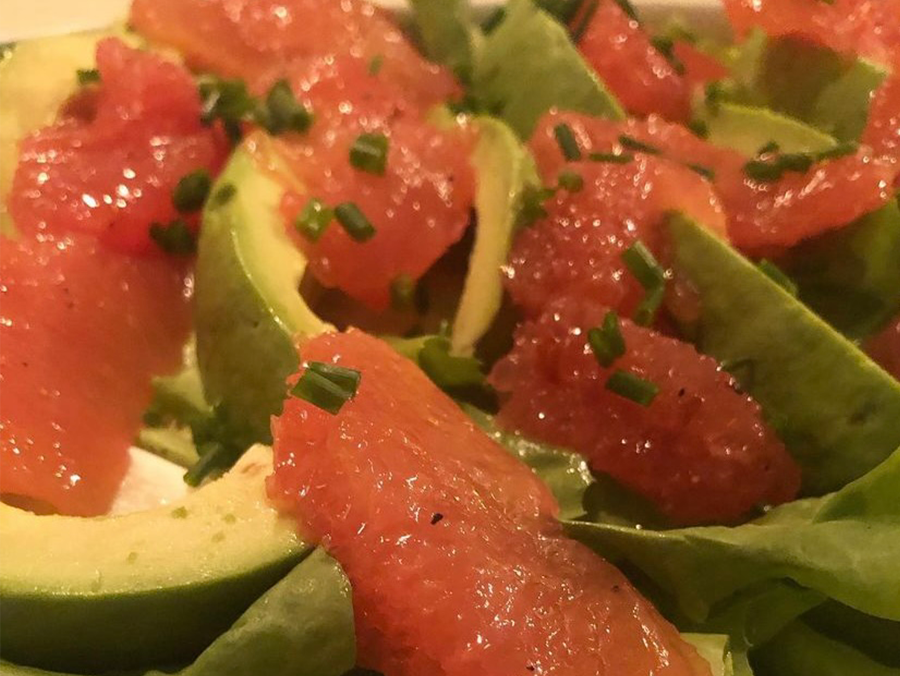 Jessica: Ruby Red Grapefruit, Avocado & Escarole Salad