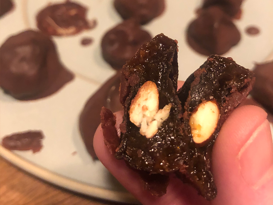 Erika: Chocolate-Covered Boozy Prunes