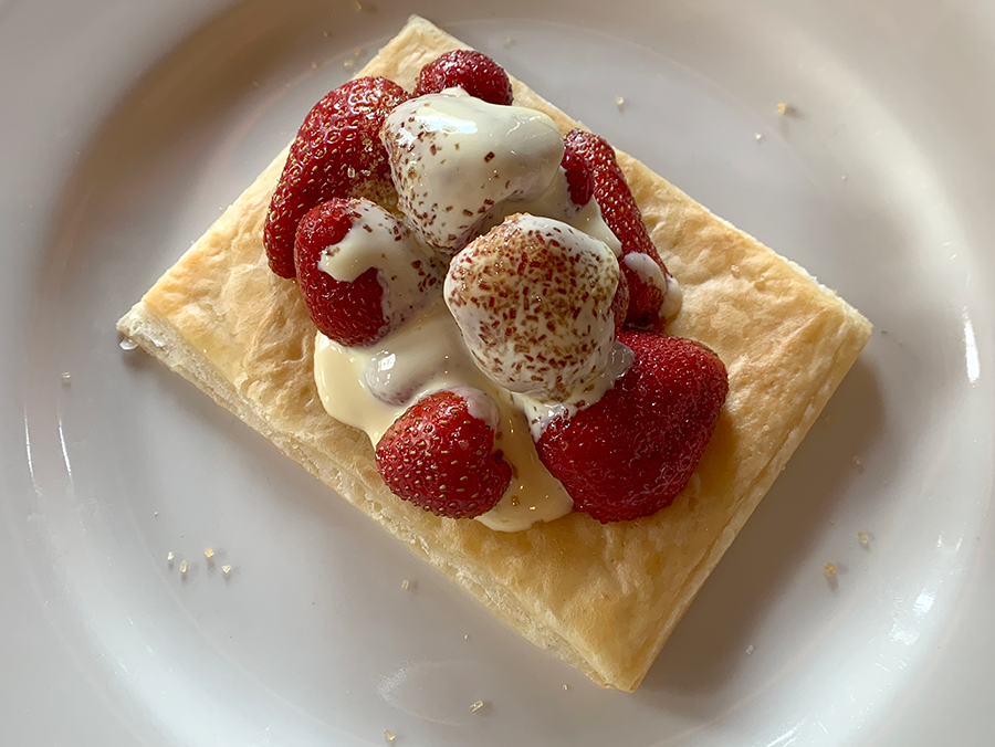 Strawberries with Creme Anglaise
