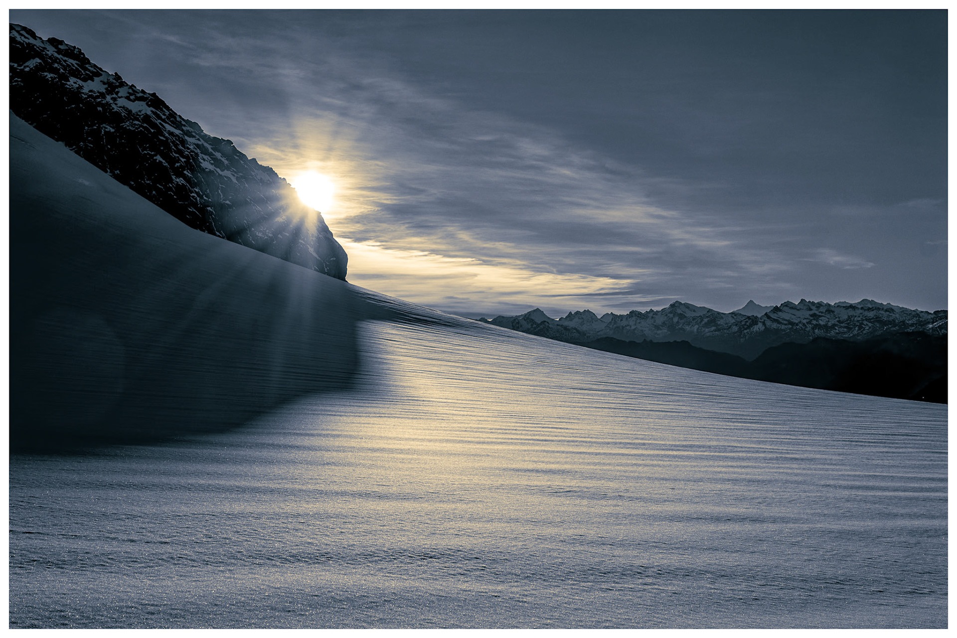 New Zealand offers up some amazing landscapes and Donne Glacier near Milford Sound is a great example. Did a sunrise adventure to the top to capture this one. Did a sunrise adventure to the top to capture this and other black &amp; whites. Also a couple great color photos in the Landscape - Color gallery.