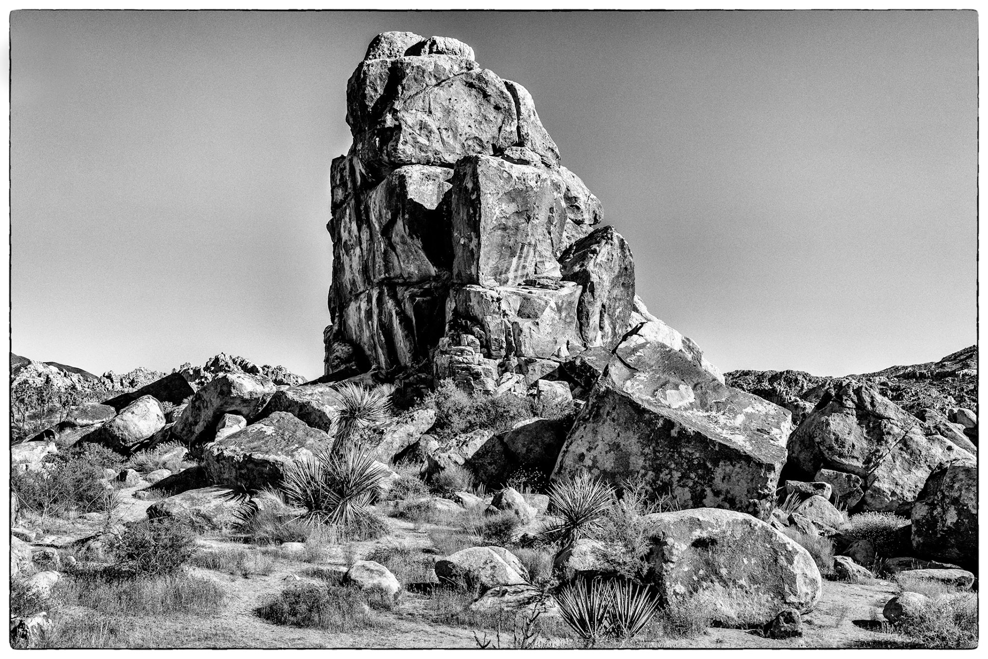 Joshua Tree, California provides endless opportunities to photograph interesting rock formations.