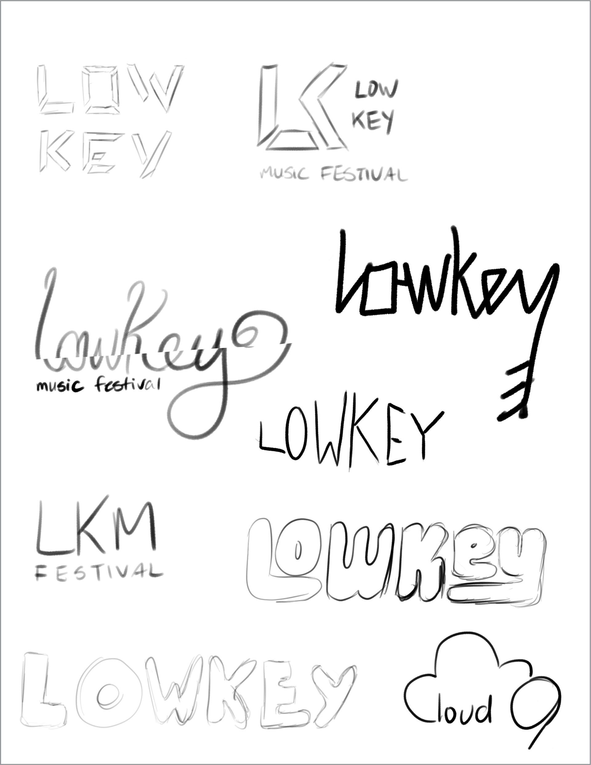 Initial Logo Sketches