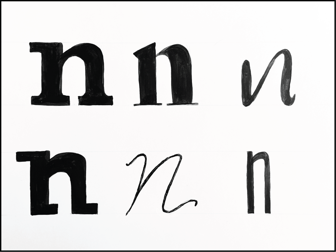 beginning letter n sketches 4