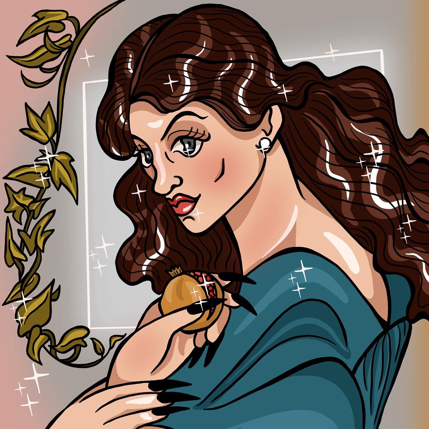 Redraw of Persephone by Rosetti