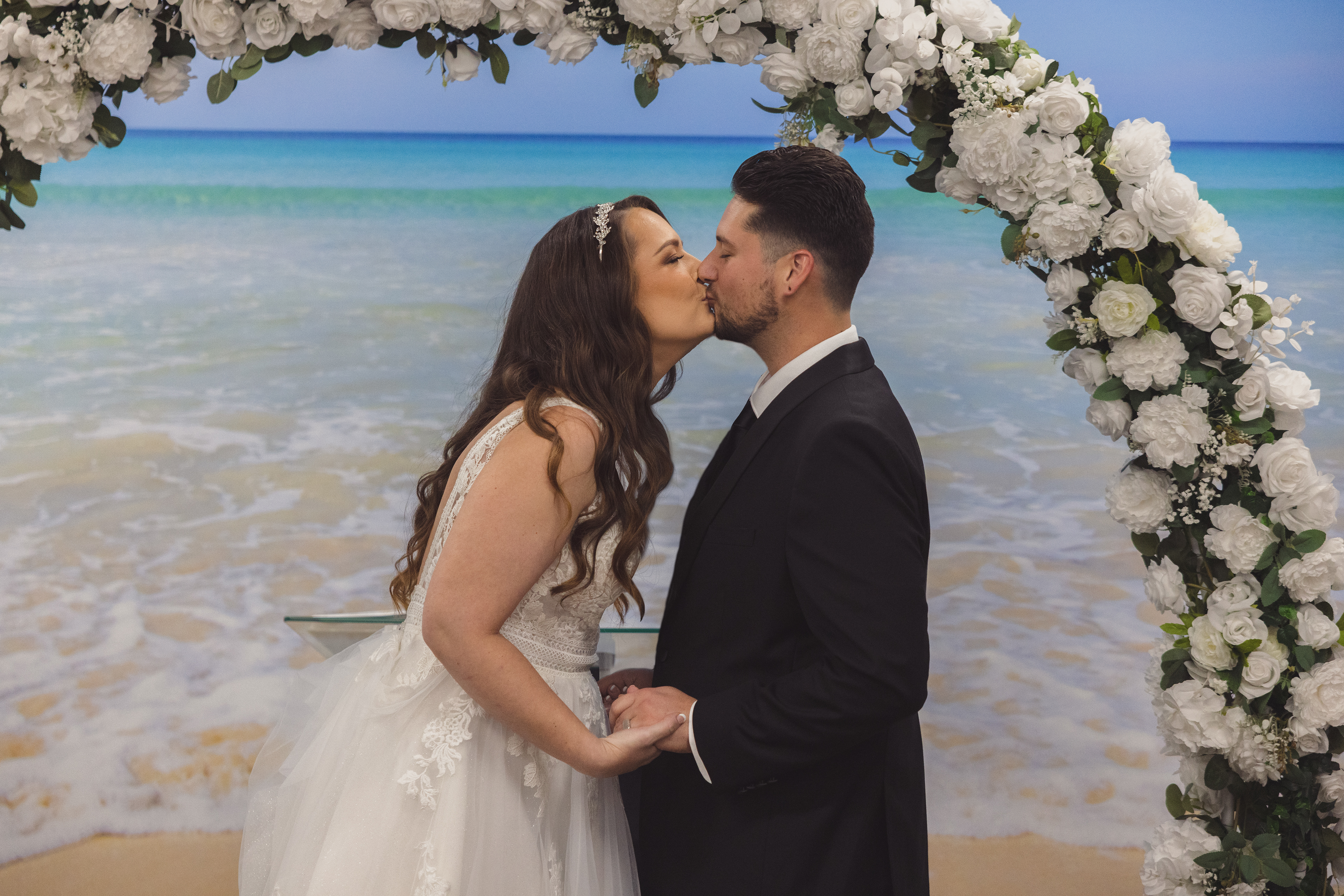 My friends sealing their marriage with a kiss (2025).