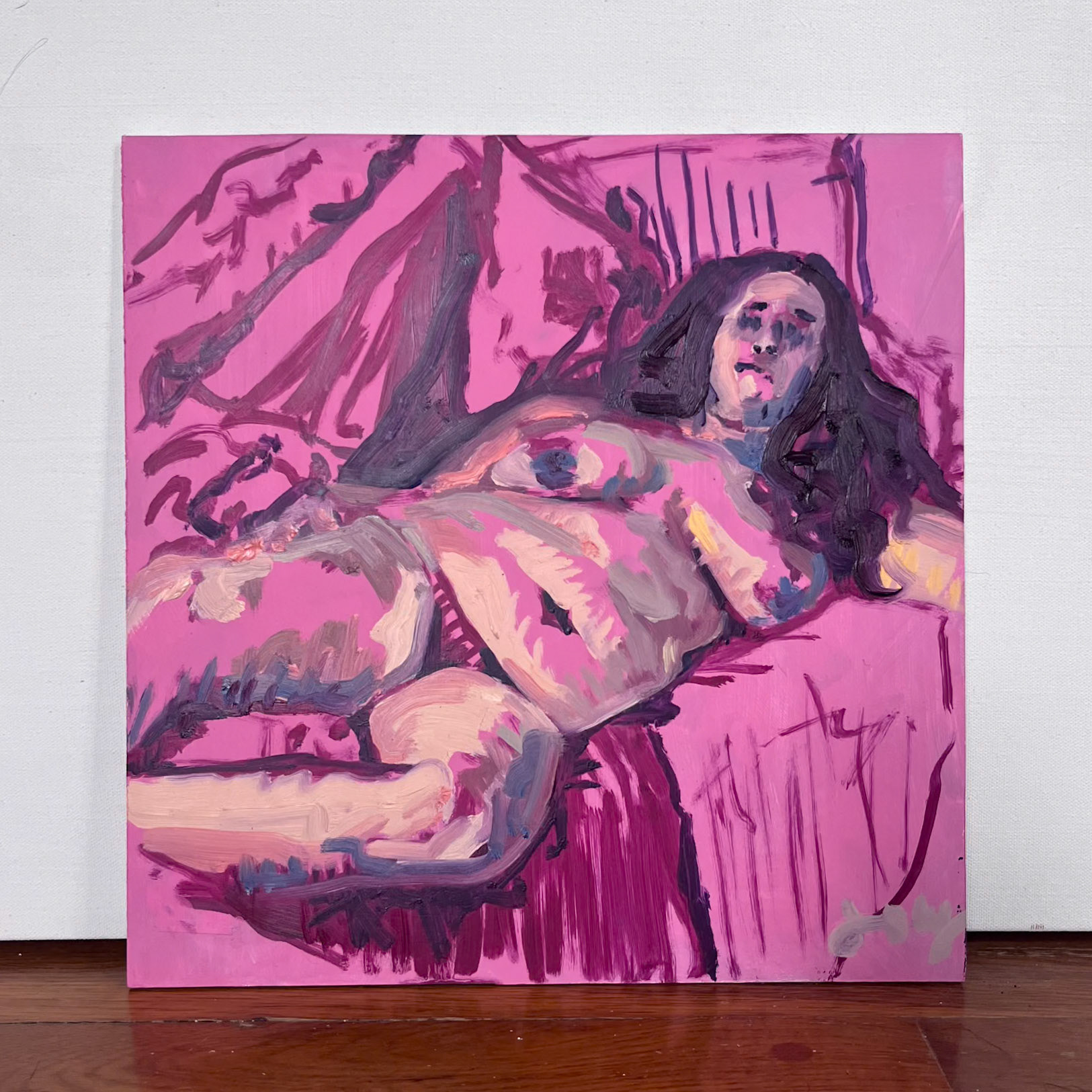 "Liz", Oil on panel, 12 x 12 inches, January 2024