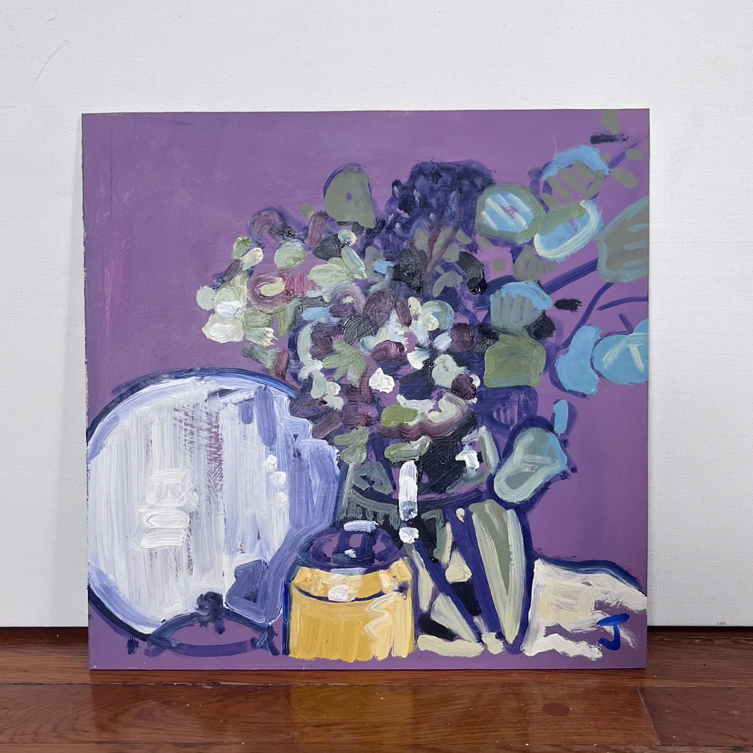 "Untitled Still Life #1", Oil on panel, 12 x 12 inches, May 2024