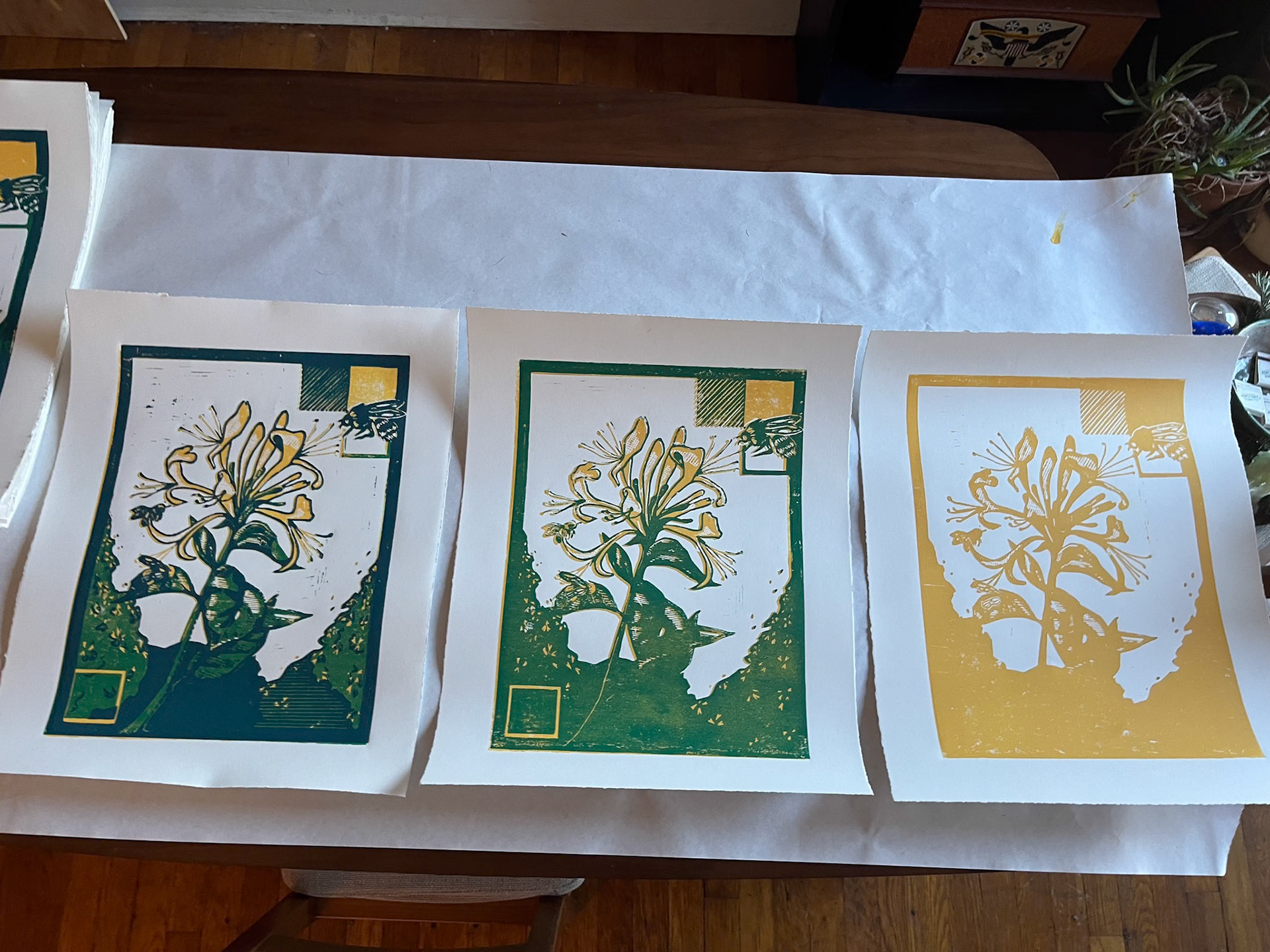 "Loving Repeating", Reduction print gradient