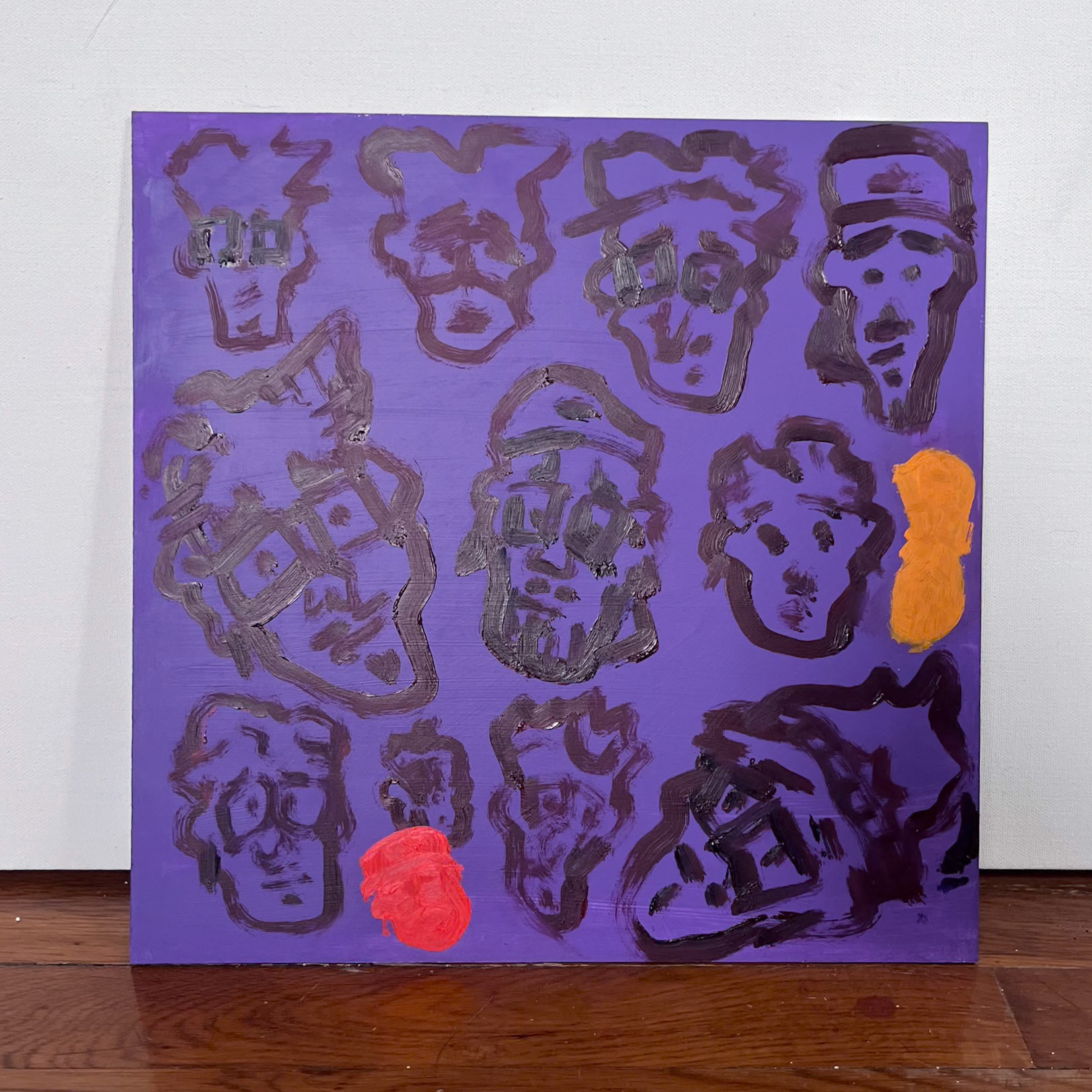 "Noise", Oil on panel, 12 x 12 inches, March 2024