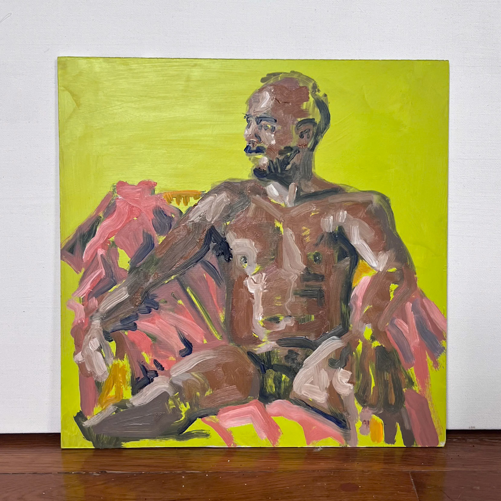 "Jared", Oil on panel, 12 x 12 inches, April 2024