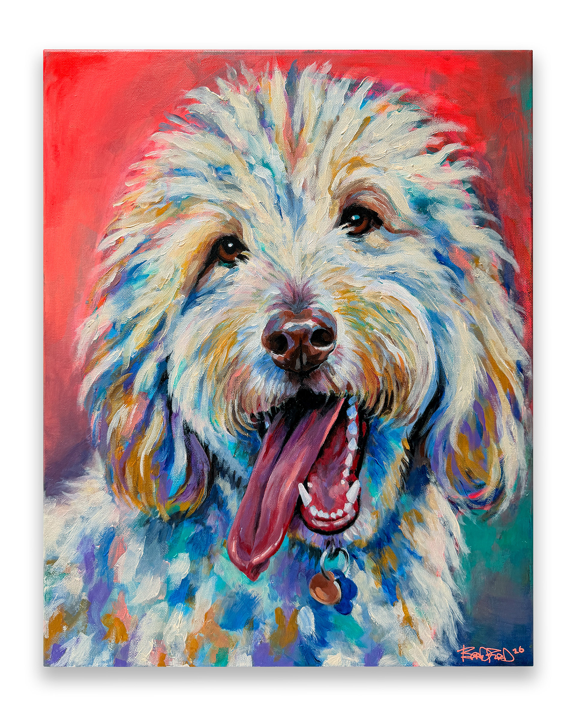 "Walter", 2026. 16"x20", Acrylic on canvas