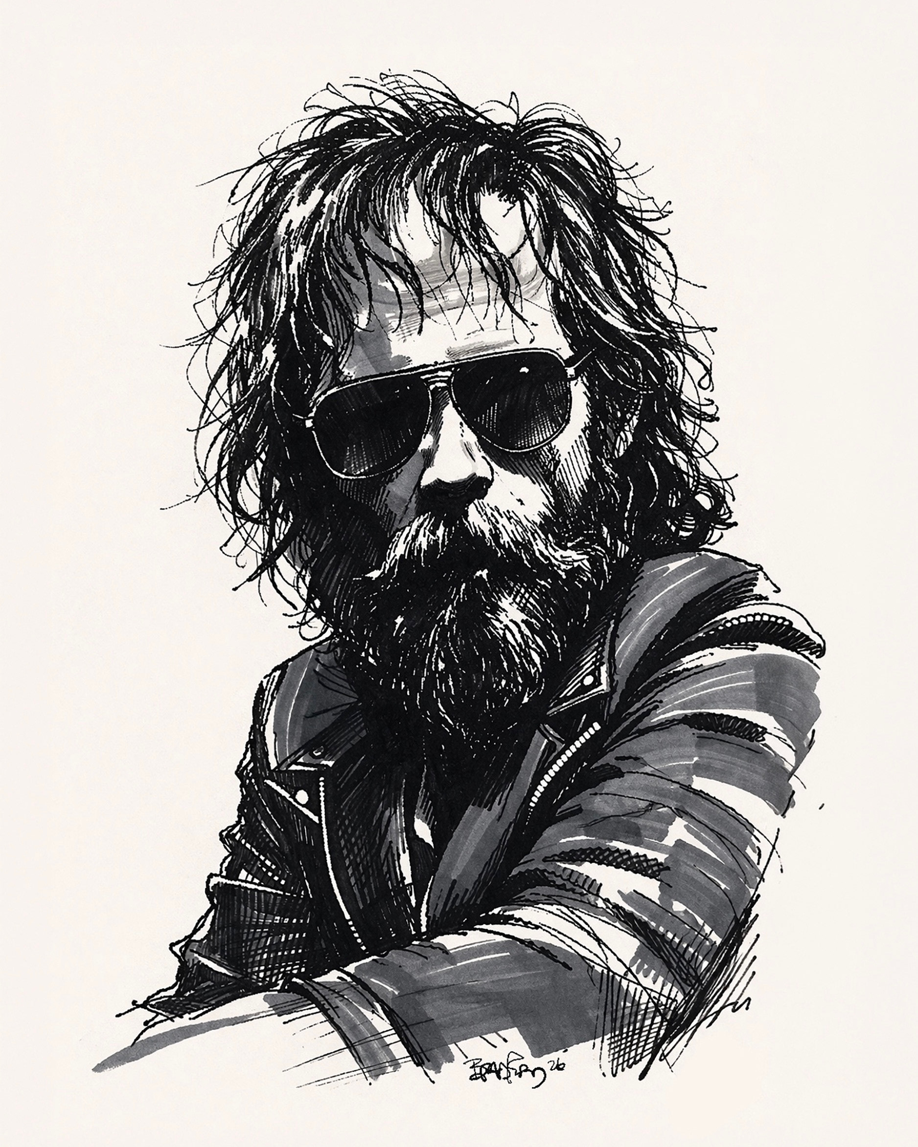 "Eli" - Ink & Marker, 2026