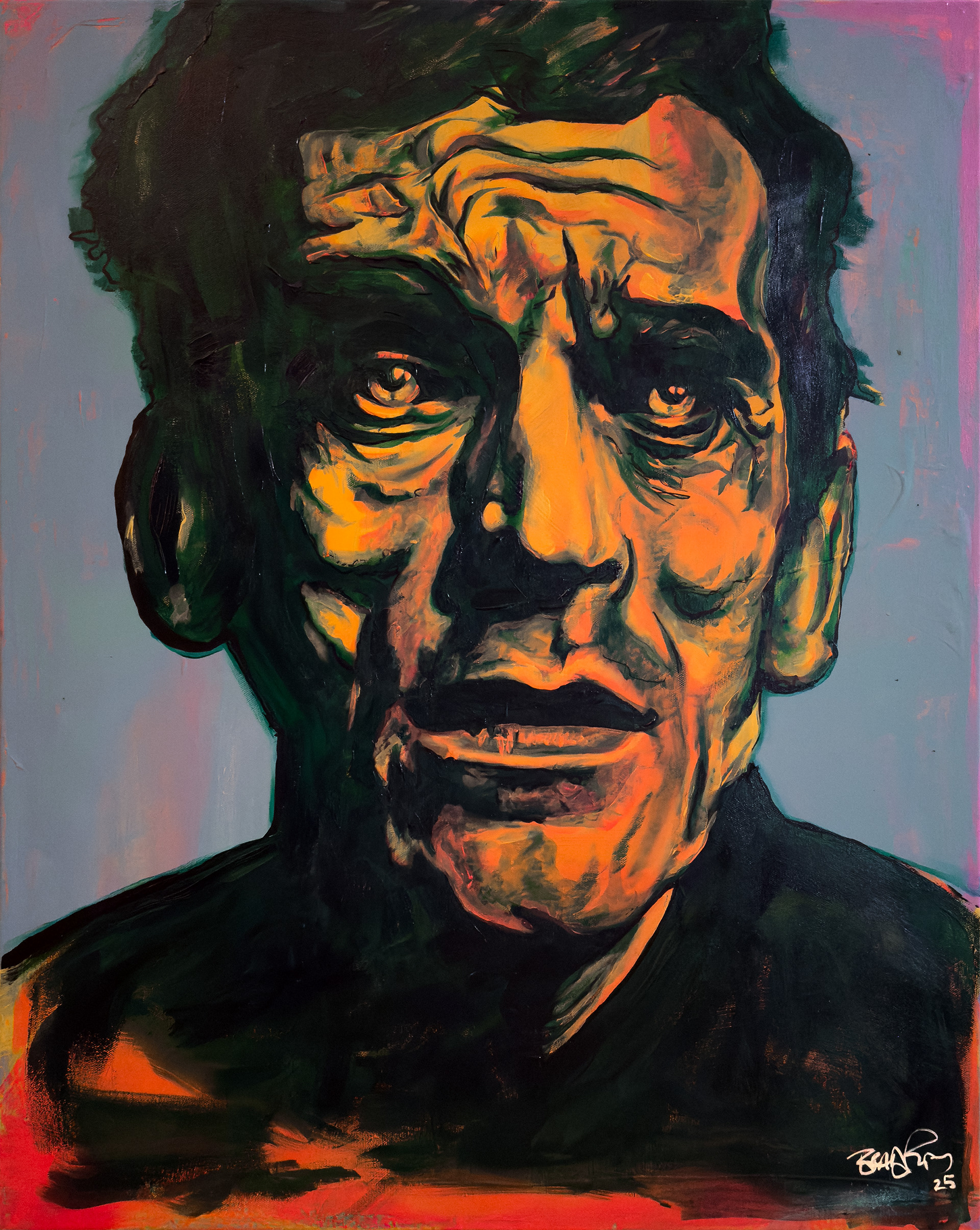 "The Seer", 2025. 24" x 30", Acrylic on Canvas
