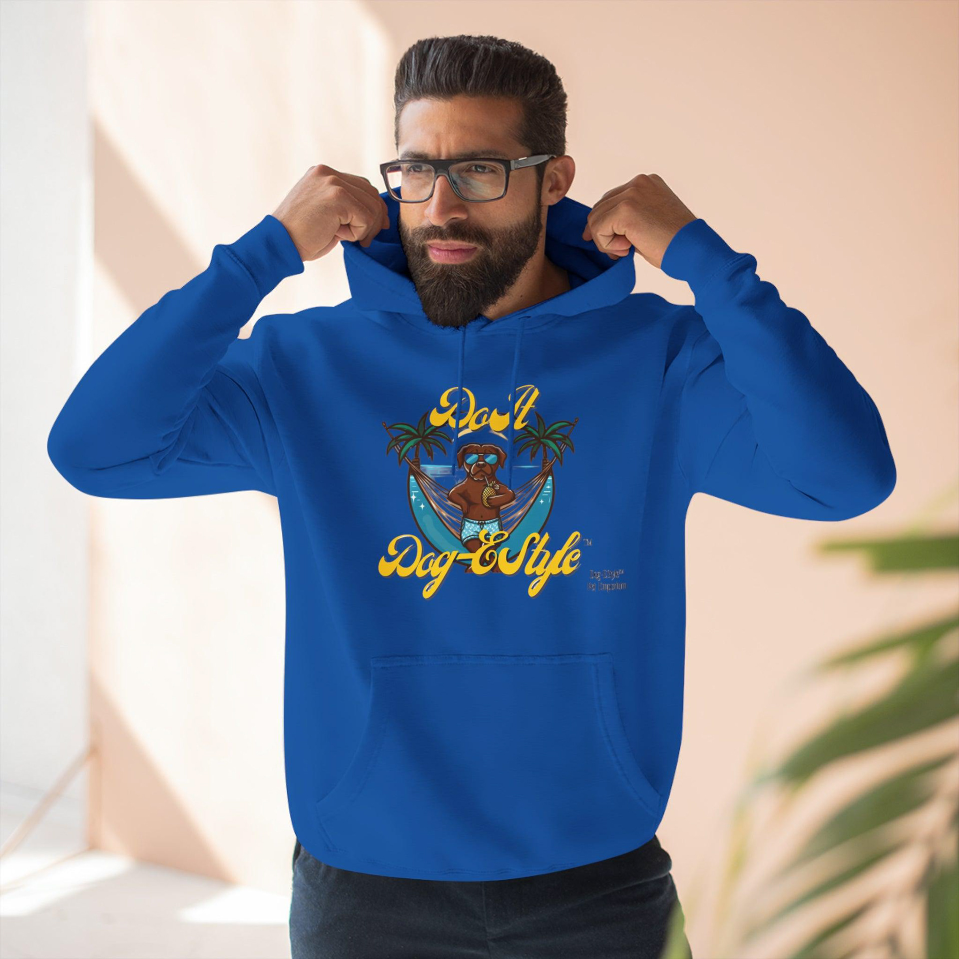 "Do it Dog-E Style" Mockup for Hooded Sweatshirt