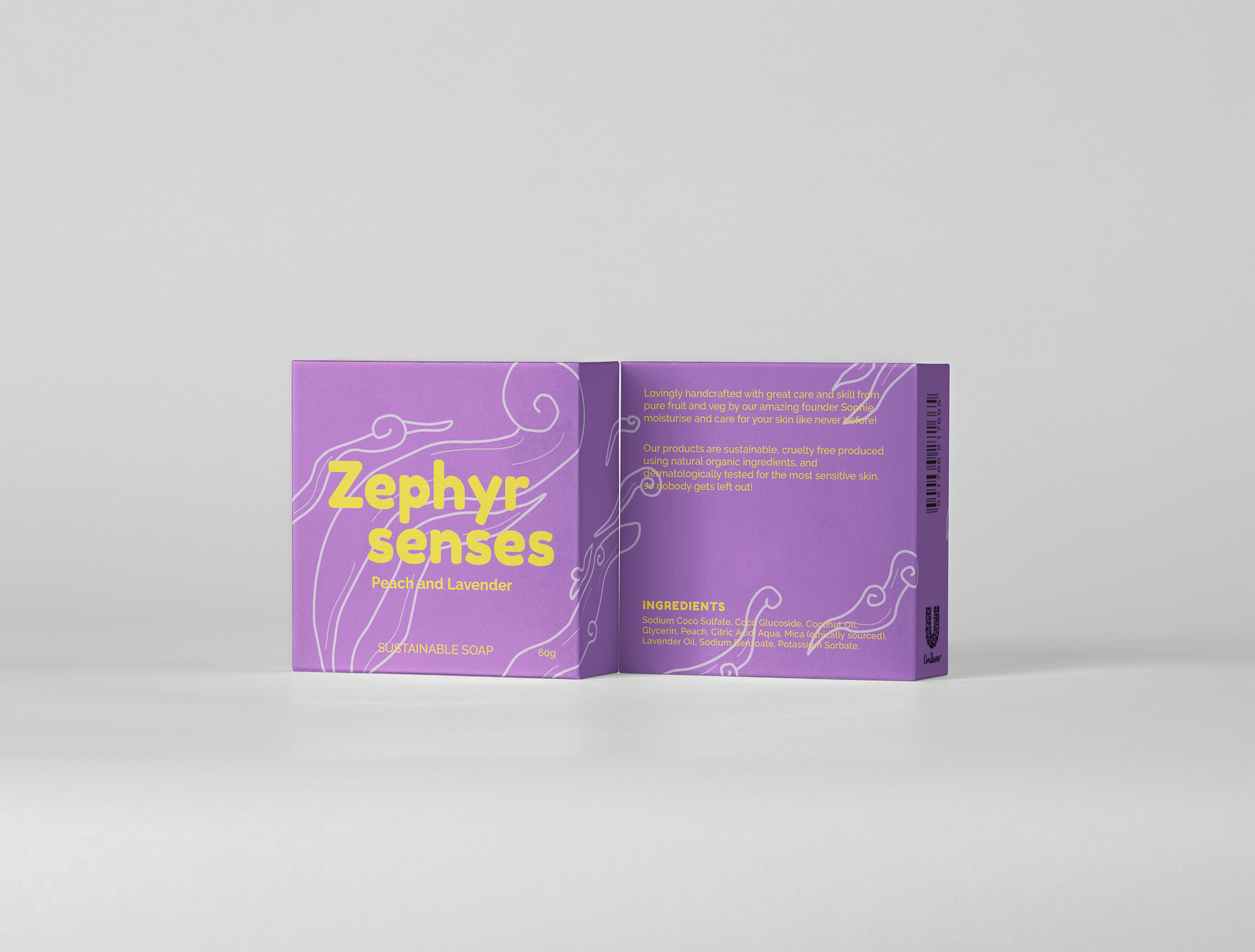Peach and Lavender soap box