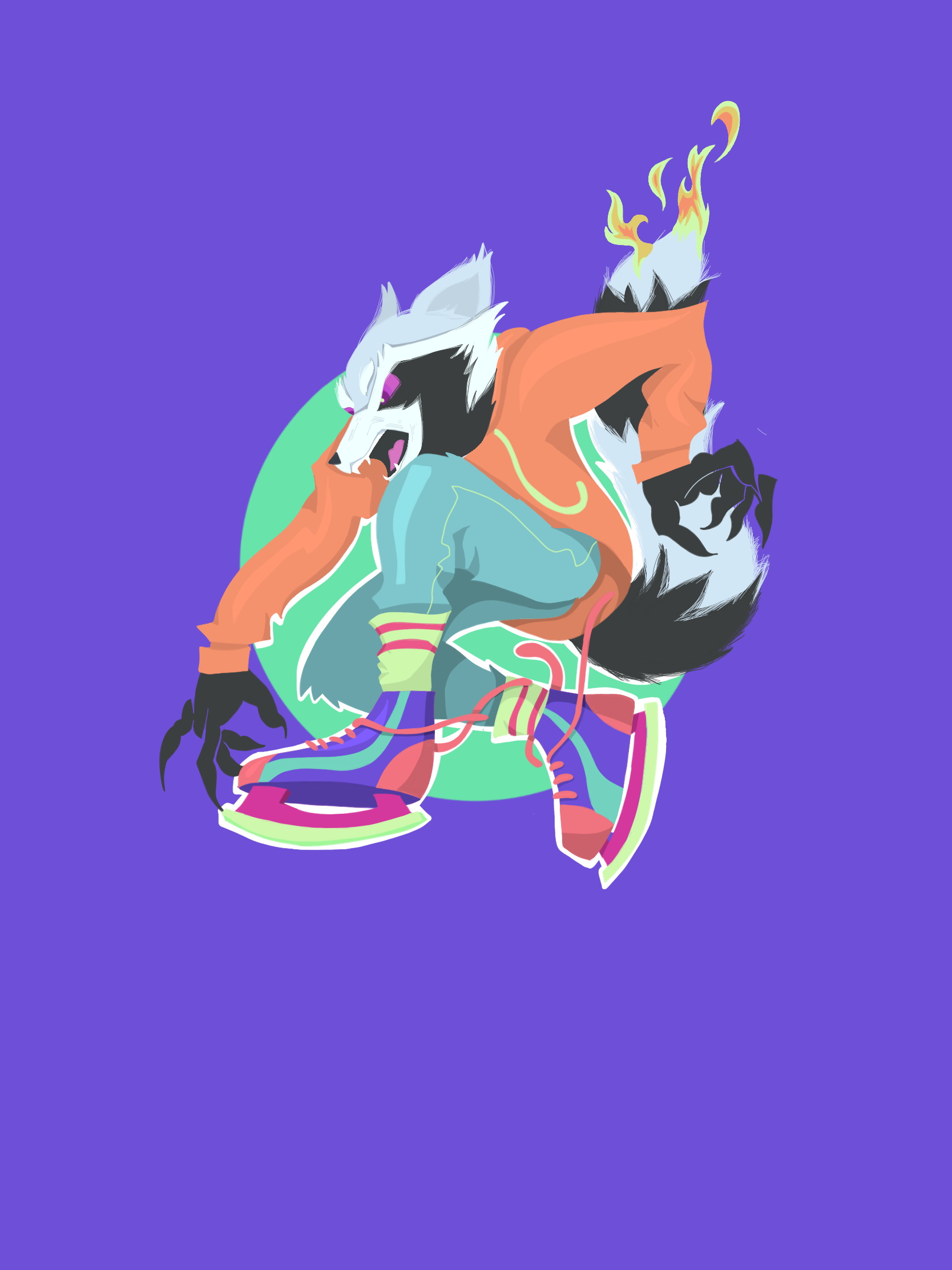 illustartion raton raccoon / graphiste illustratrice freelance montréal