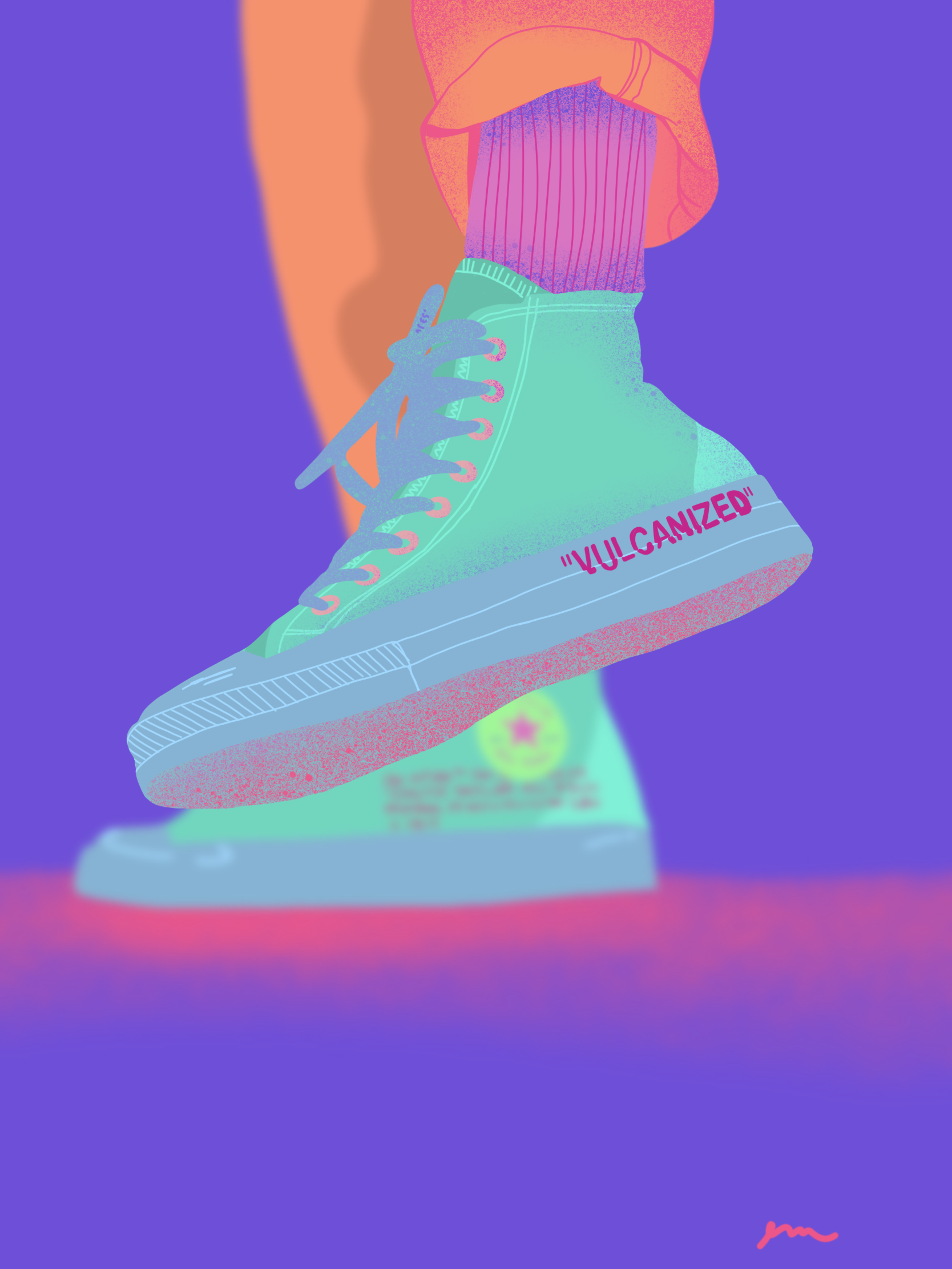 illustration converse / graphiste illustratrice freelance montréal