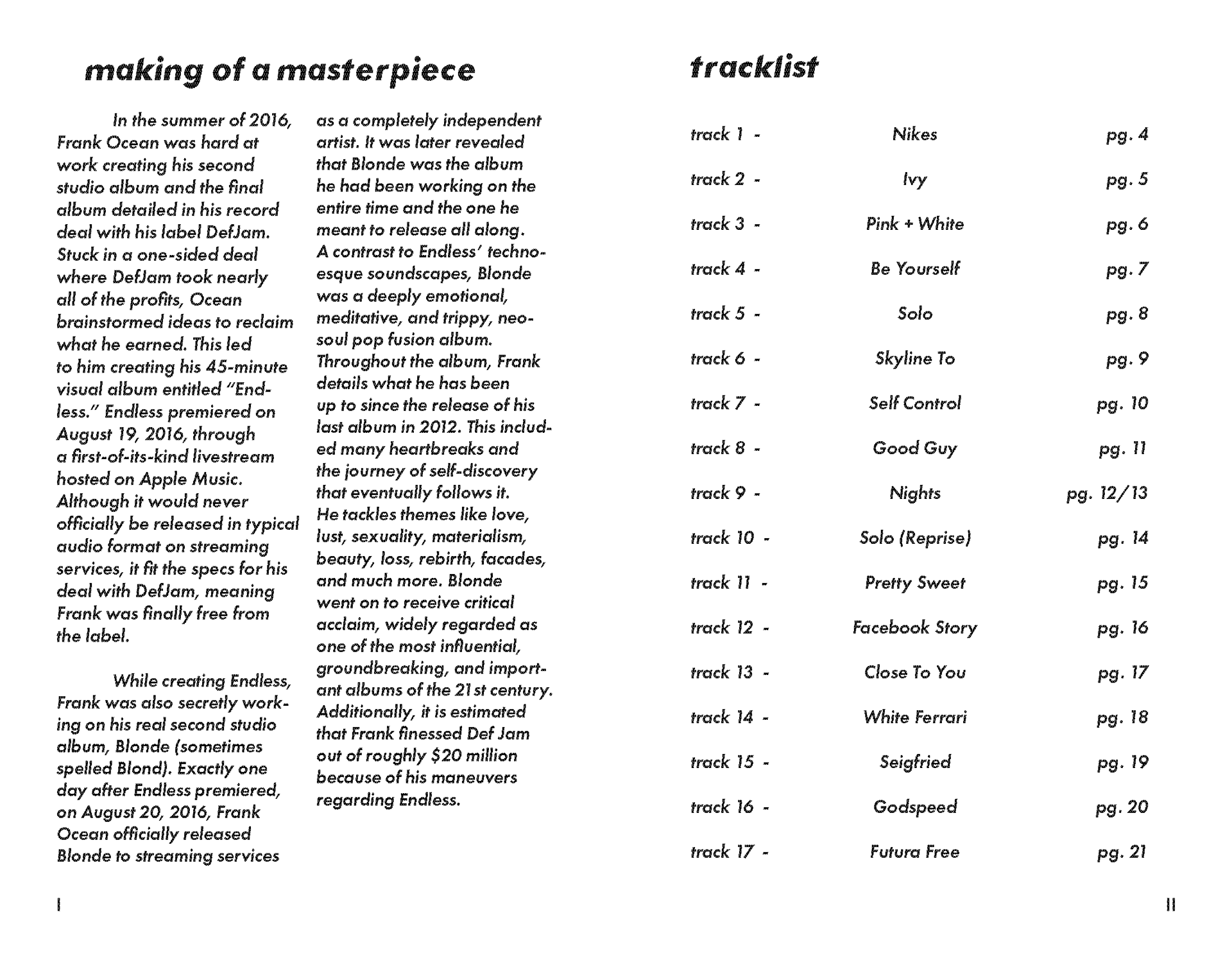 Introduction, Table of Contents
