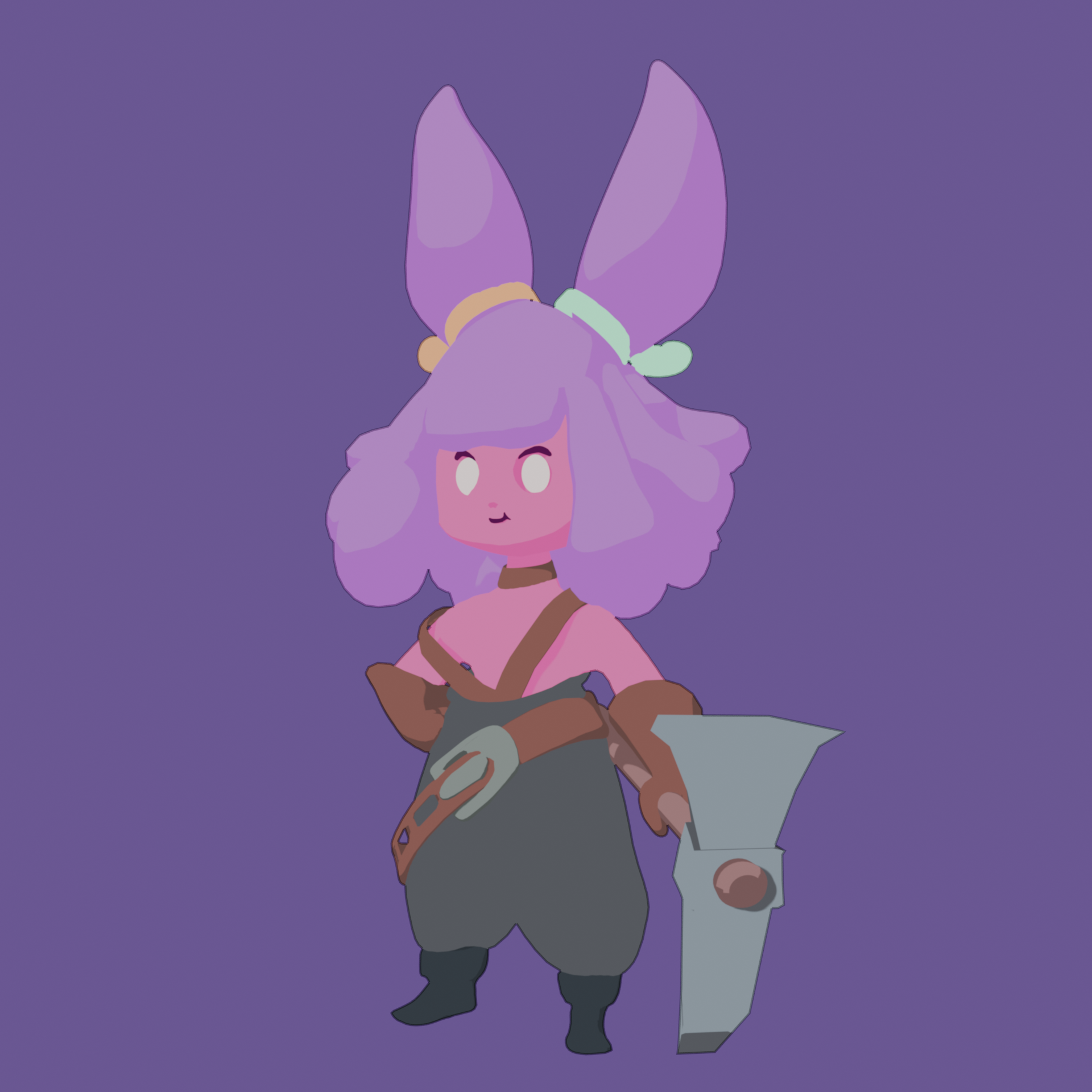 Cartoon small girl
