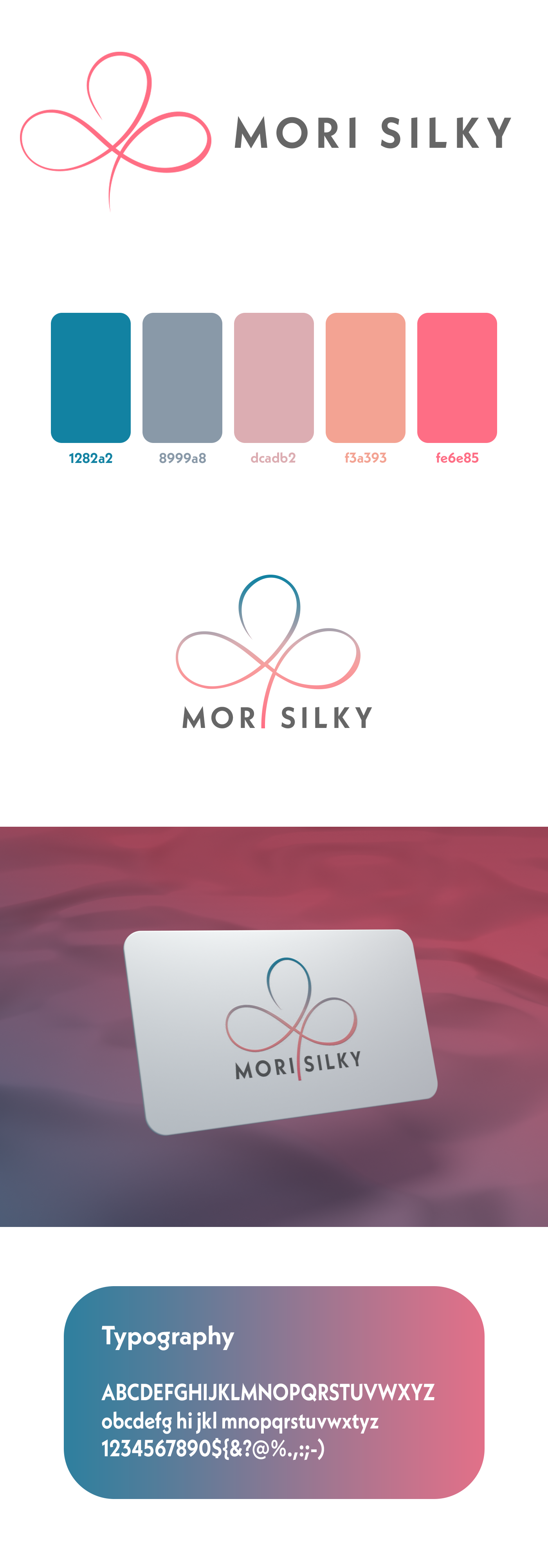 The full concept of Mori Silky. With Colors and logo design.