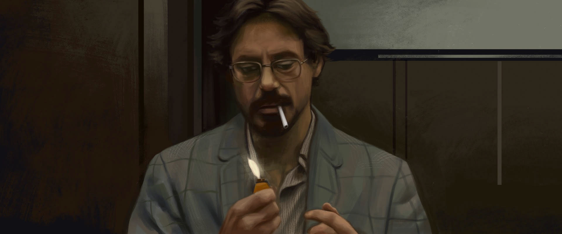 "Zodiac" Study 1. Painted in Procreate. Disclaimer: All rights to "Zodiac" belong to Phoenix Pictures, Paramount Pictures, and Warner Bros. Pictures. 2022