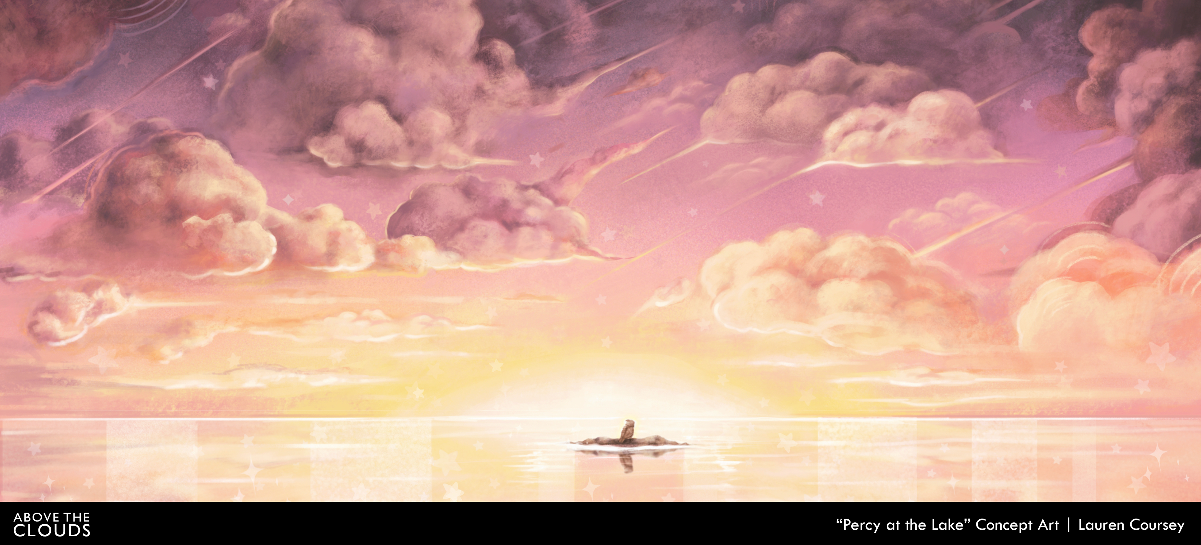 "Above the Clouds" (2024) Concept Art, Procreate, 2023