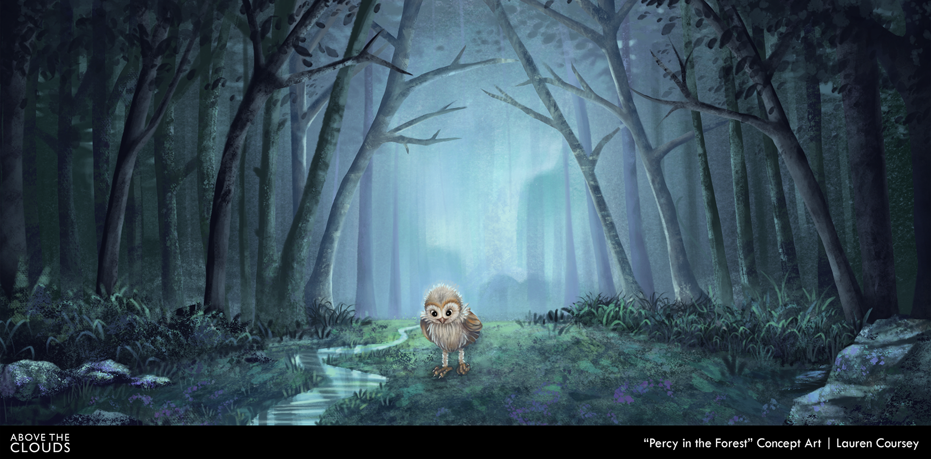 "Above the Clouds" (2024) Concept Art, Procreate, 2023