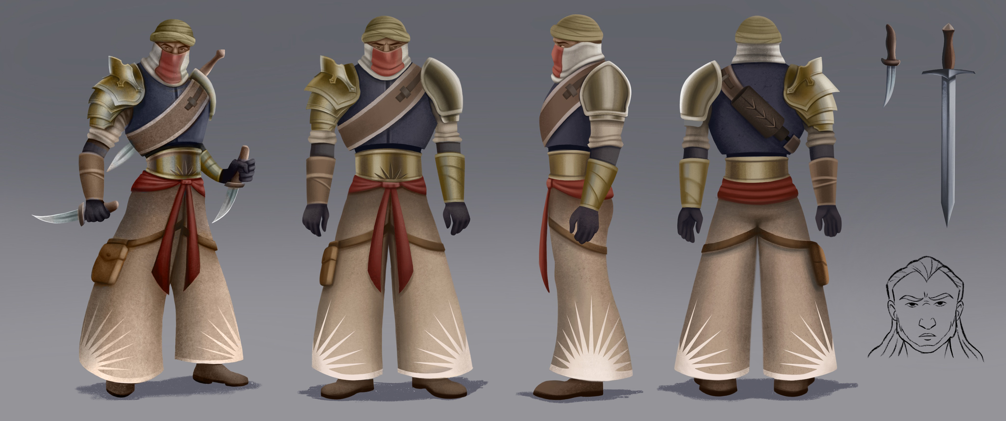 "ELYSIUM" Kincaid Character Turnaround. 2024