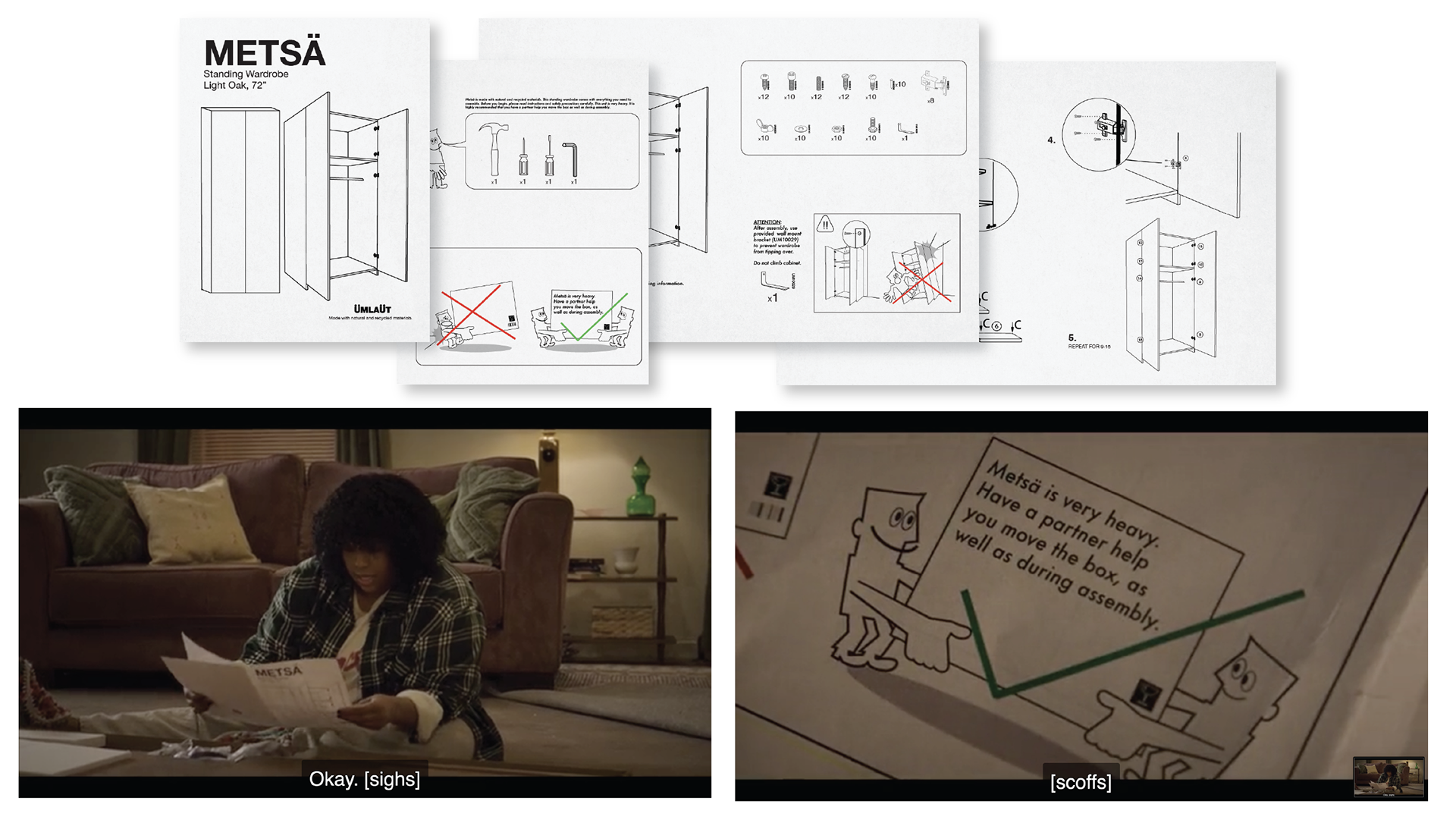 The possibly Swedish box store manual.