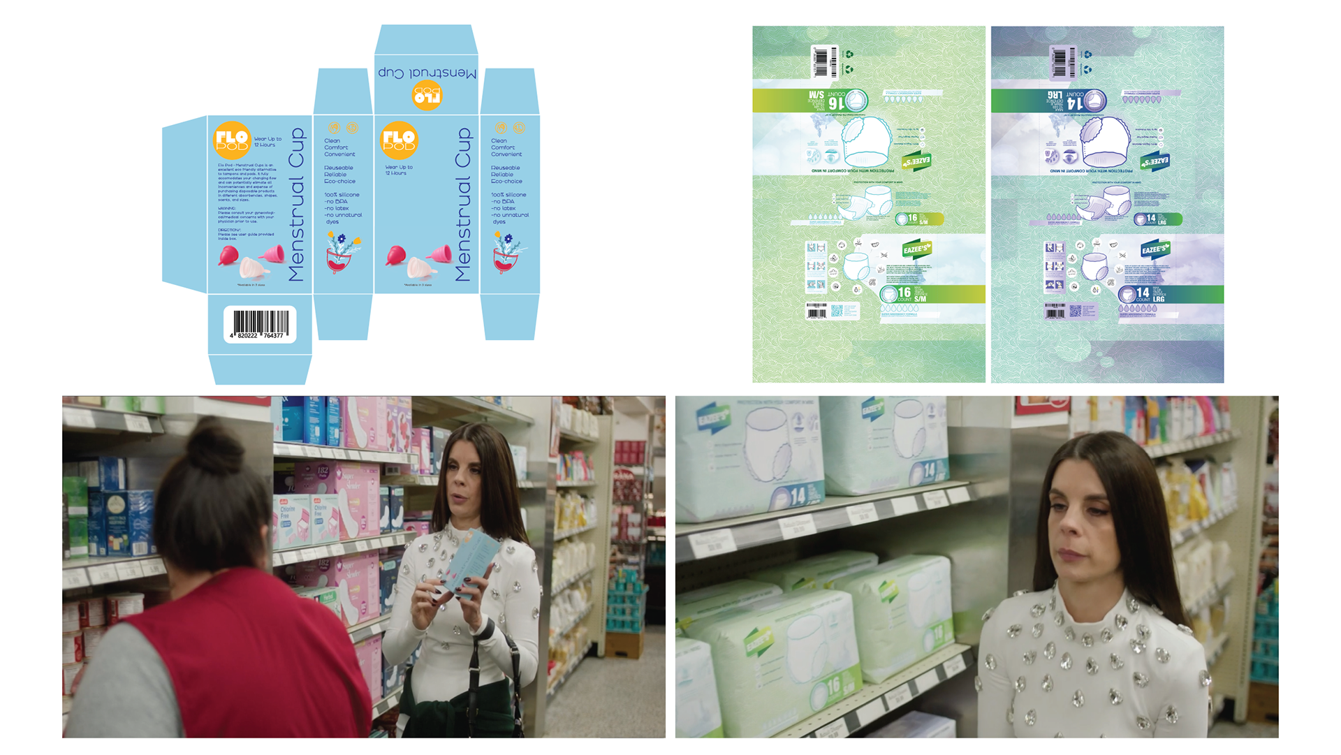 Product Design in grocery store.