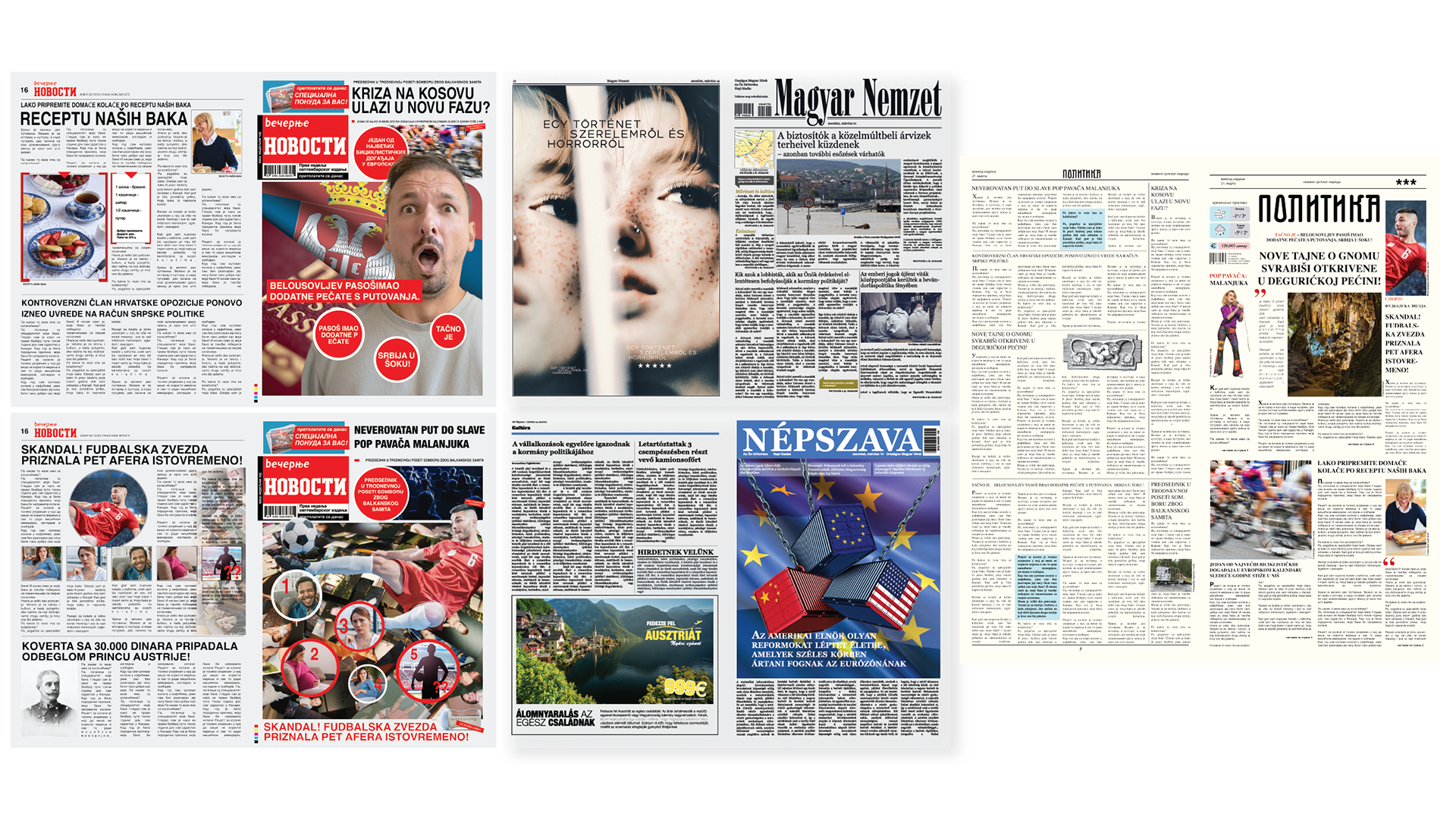 European newspapers.