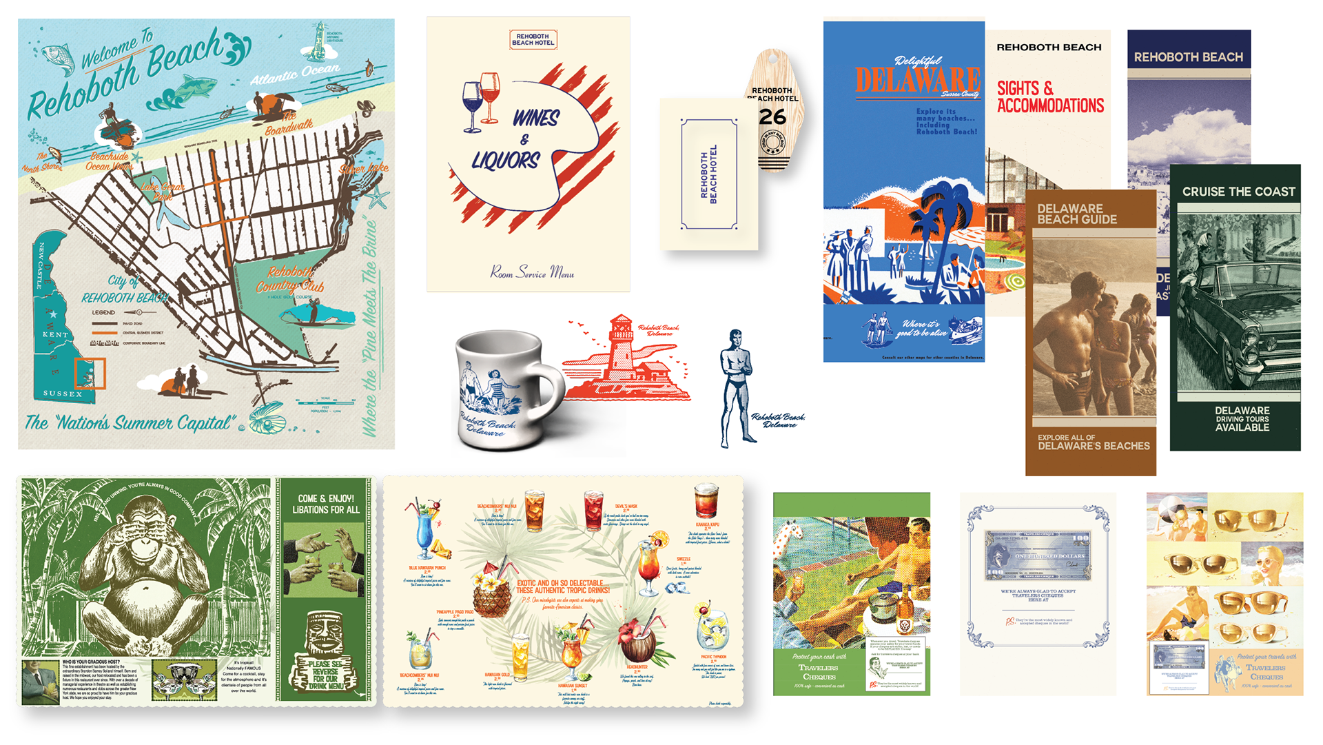 Various Elements throughout Motel
