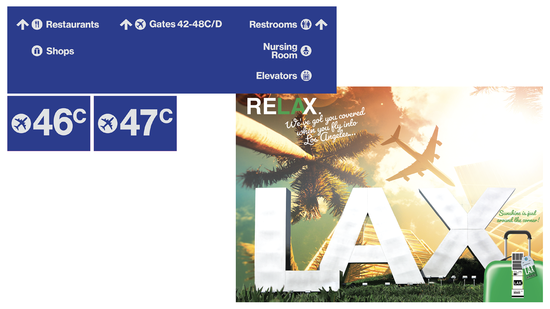 Airport Signage / Oversized Wall Vinyl