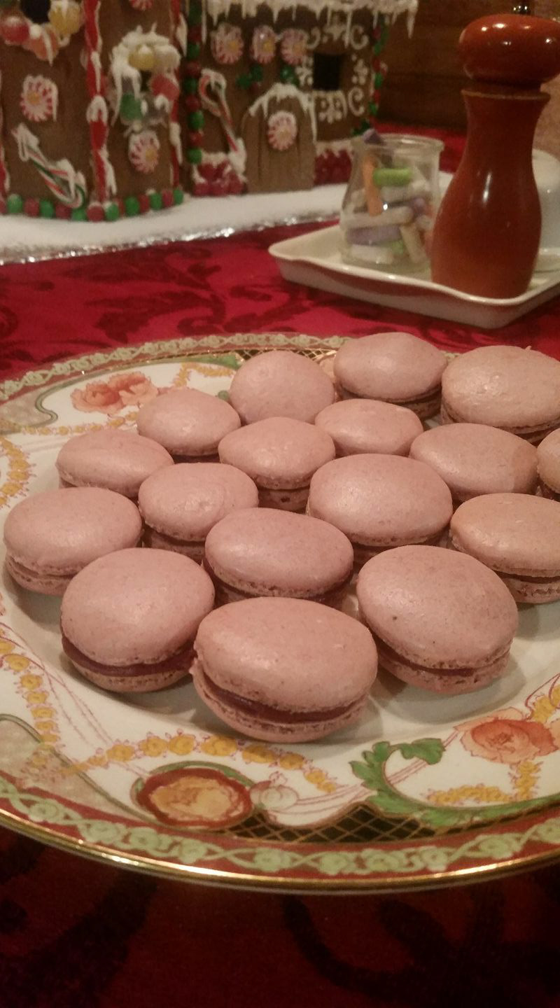 cabernet macarons