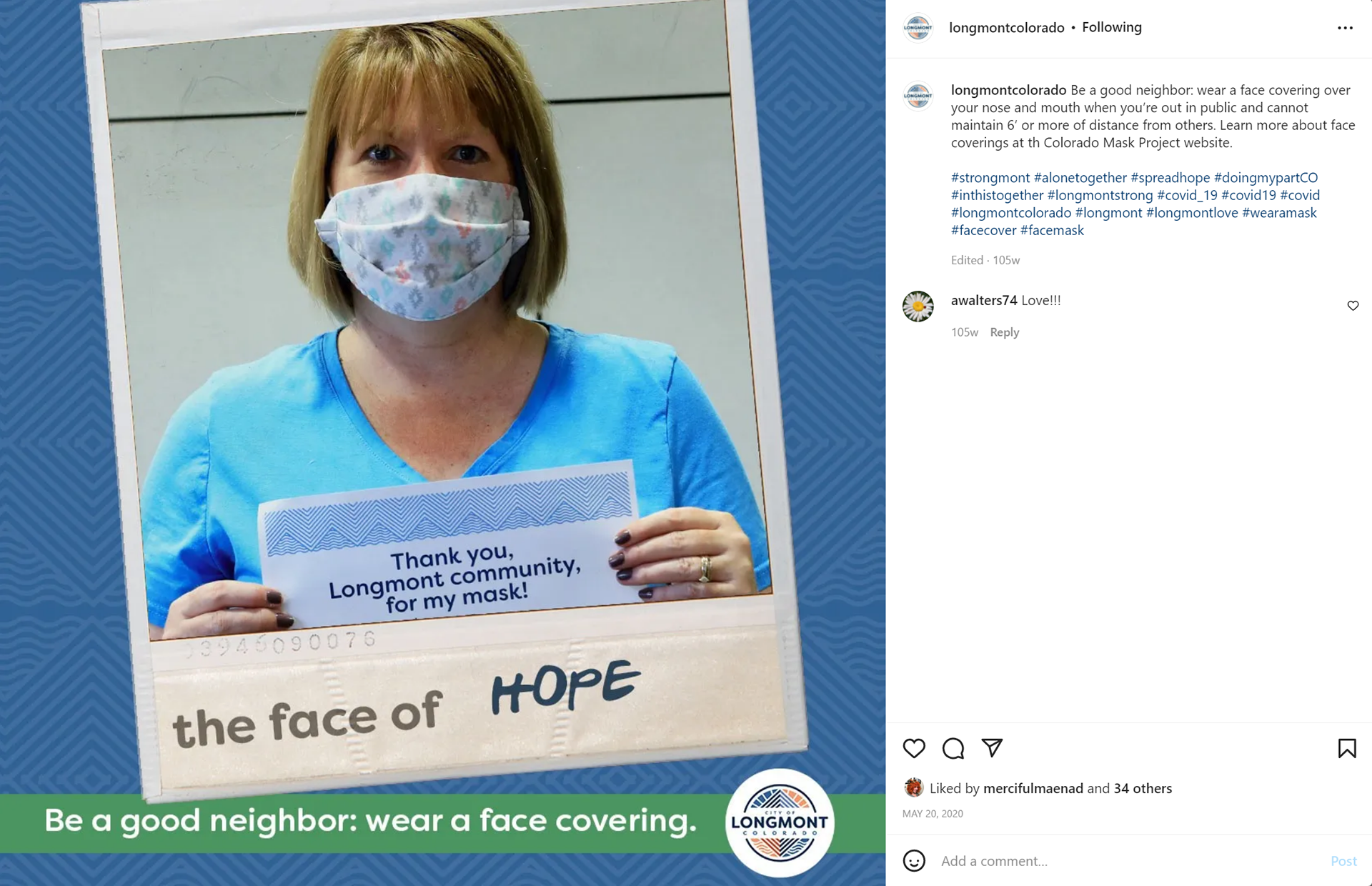 Be a Good Neighbor Masking Campaign (FB/Insta/ND)